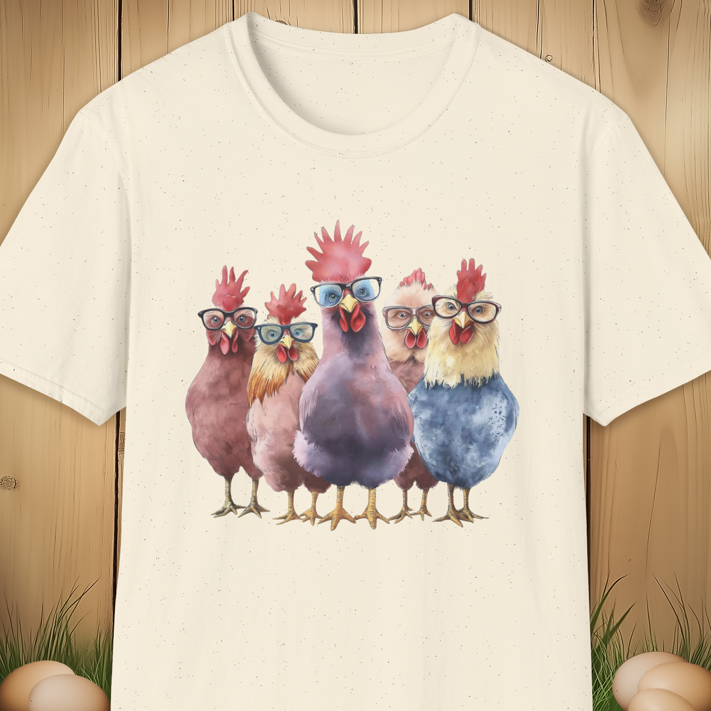 Sassy Chickens in Glasses T-Shirt