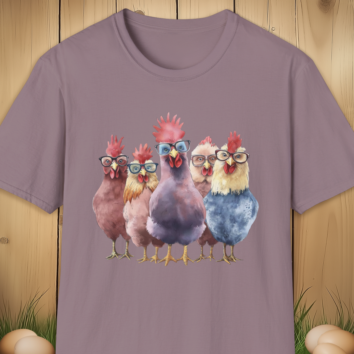 Sassy Chickens in Glasses T-Shirt
