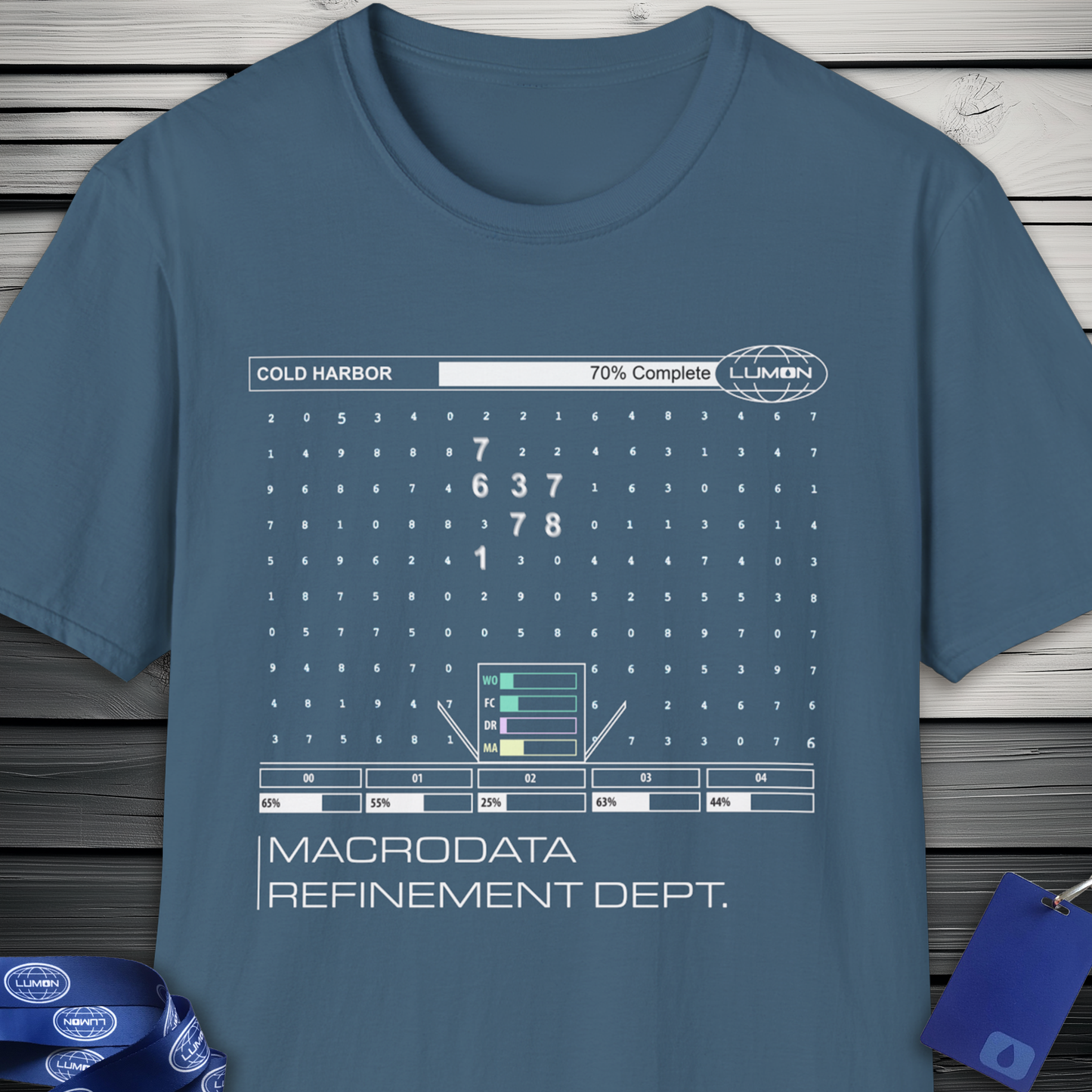 Severance Fan Art (Cold Harbor) T-Shirt, Apple TV+ Series, MDR Department at Lumon Industries, Data