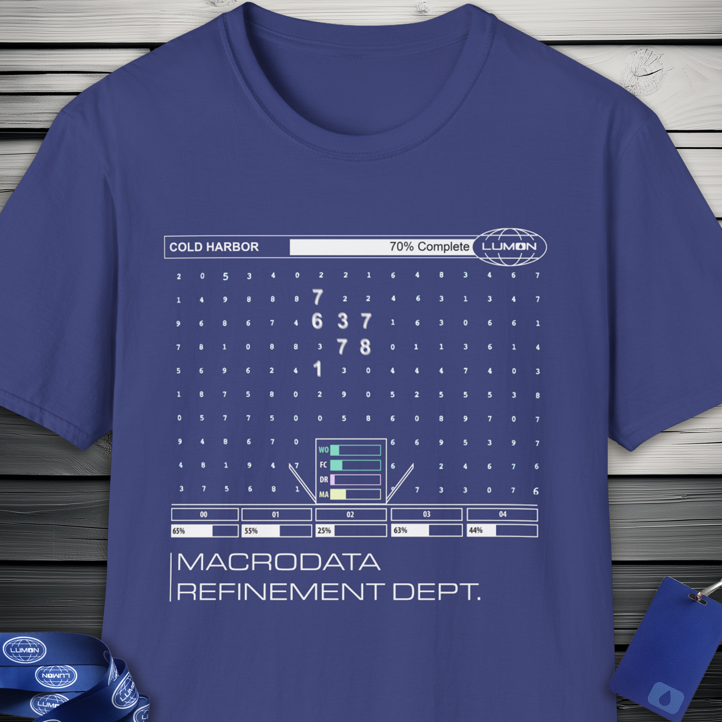 Severance Fan Art (Cold Harbor) T-Shirt, Apple TV+ Series, MDR Department at Lumon Industries, Data