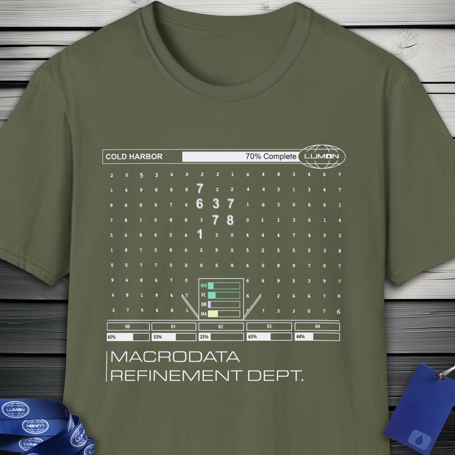 Severance Fan Art (Cold Harbor) T-Shirt, Apple TV+ Series, MDR Department at Lumon Industries, Data