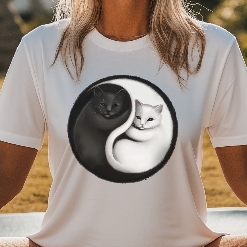 Yin-Yang Cats T-Shirt