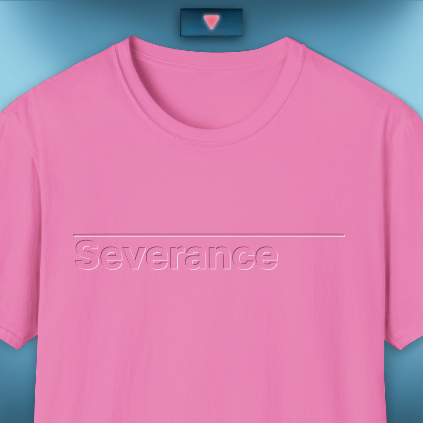 Severance Inspired T-Shirt, Bevelled Text Effect. Apple TV Show Minimalist Design