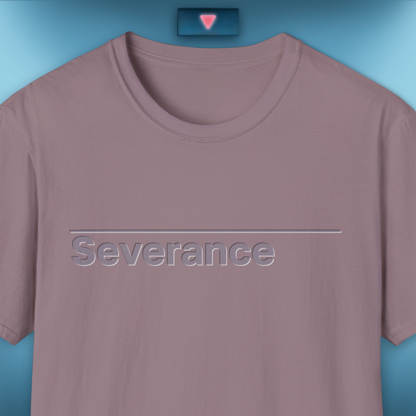 Severance Inspired T-Shirt, Bevelled Text Effect. Apple TV Show Minimalist Design