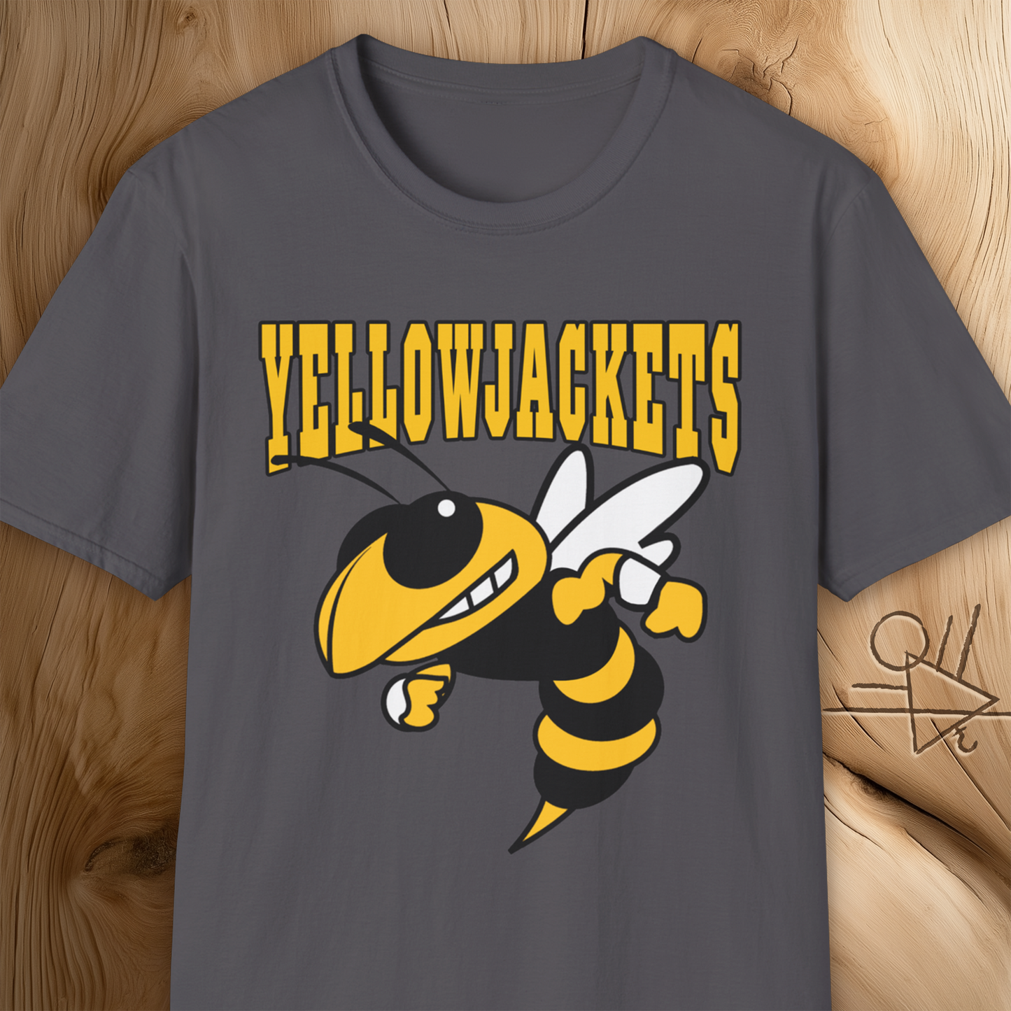 Yellowjackets Vintage Mascot T-Shirt Bold Wasp Graphic Retro