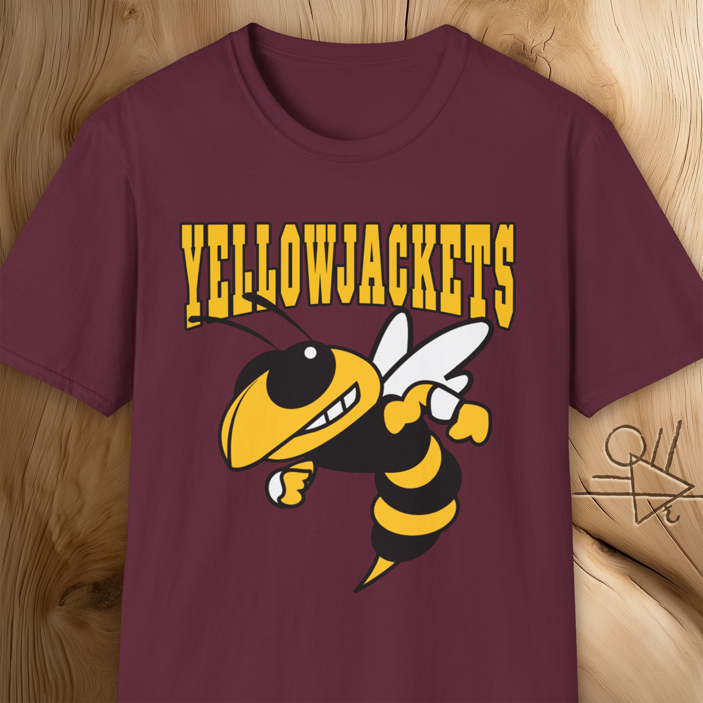 Yellowjackets Vintage Mascot T-Shirt Bold Wasp Graphic Retro
