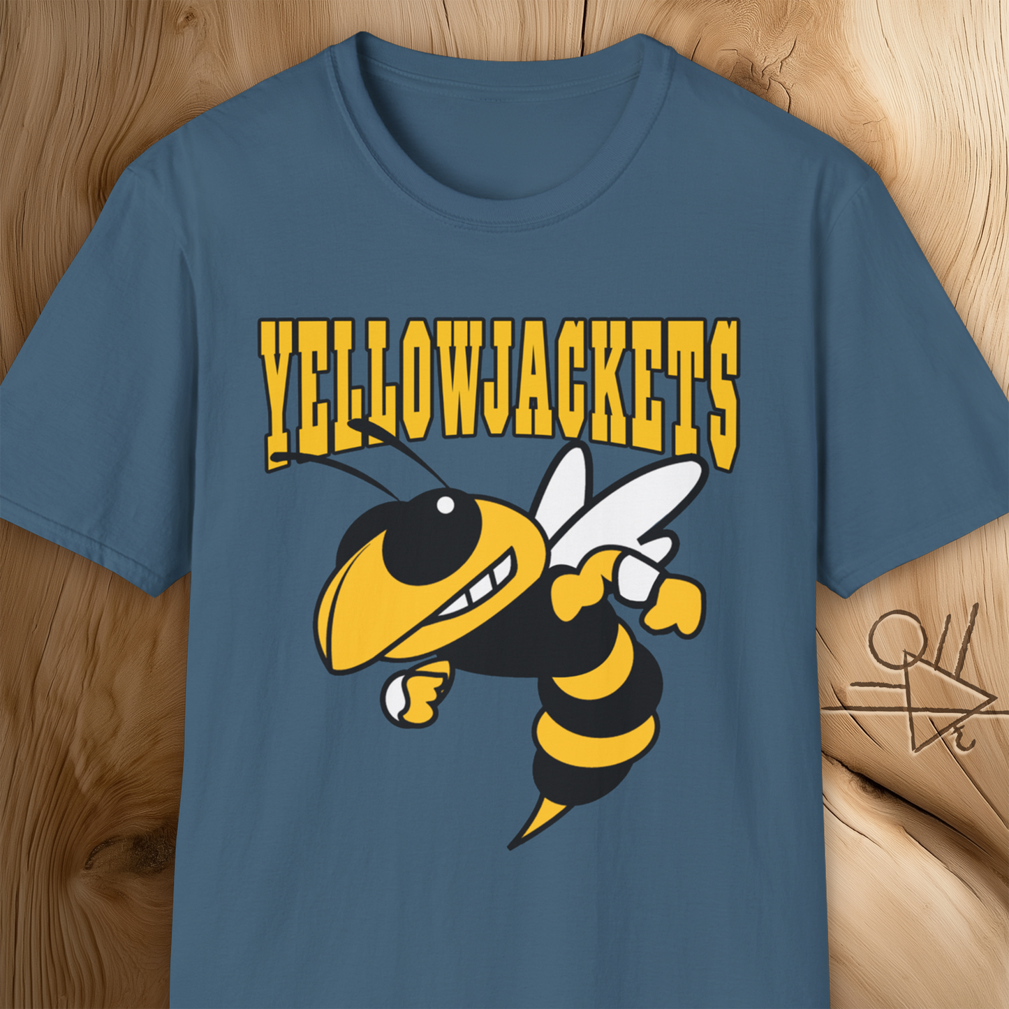 Yellowjackets Vintage Mascot T-Shirt Bold Wasp Graphic Retro