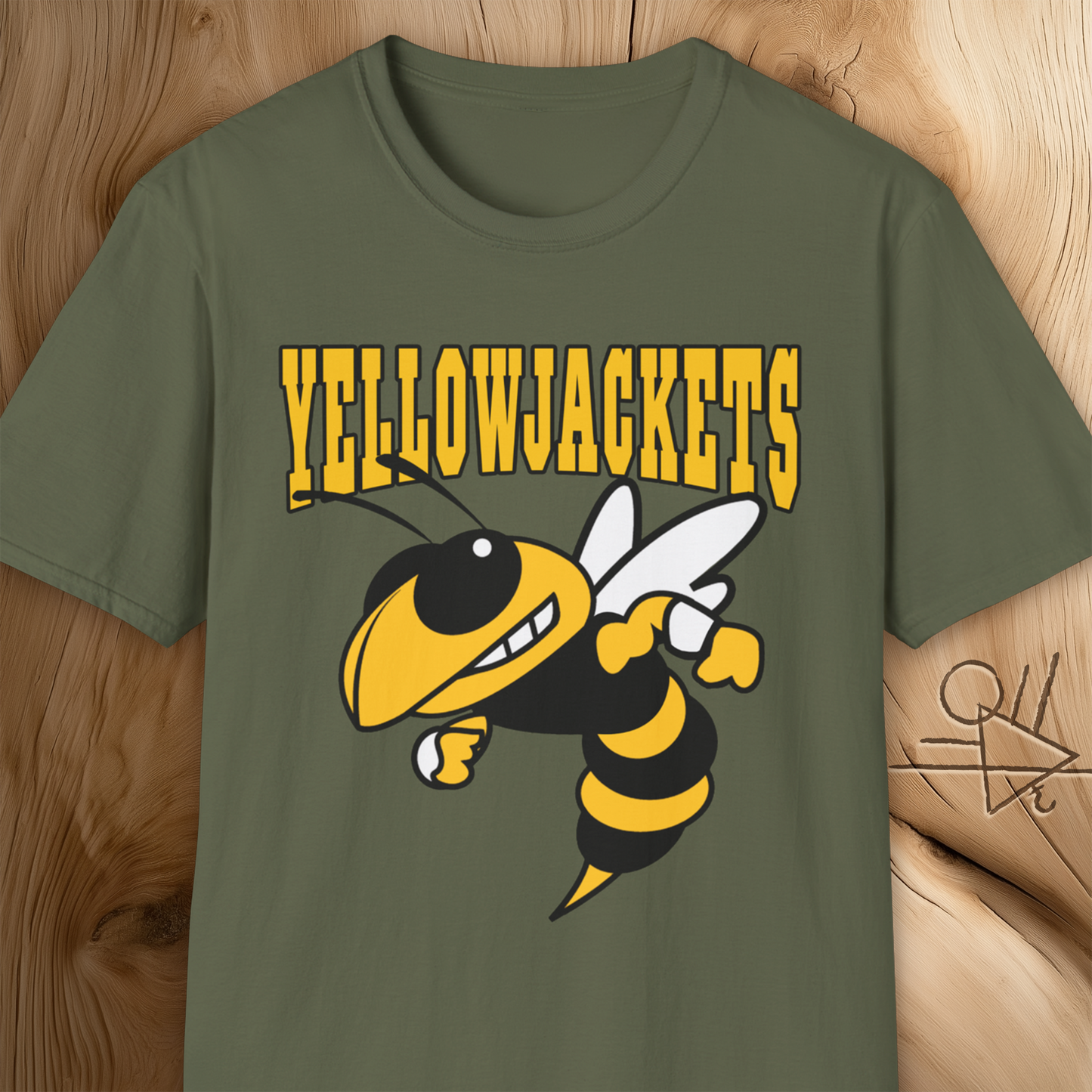 Yellowjackets Vintage Mascot T-Shirt Bold Wasp Graphic Retro