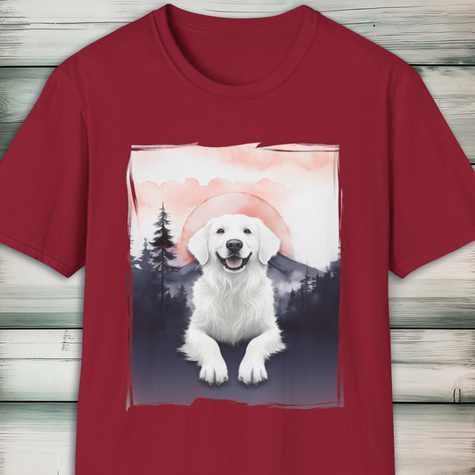 Pyrenees Dog Mountain Sunset T-Shirt