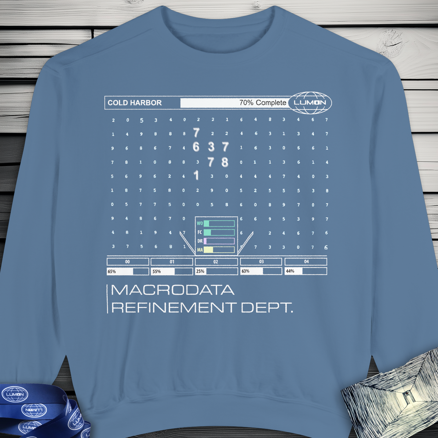 Severance Cold Harbor Apple TV+ MDR Department Data Design Sweatshirt