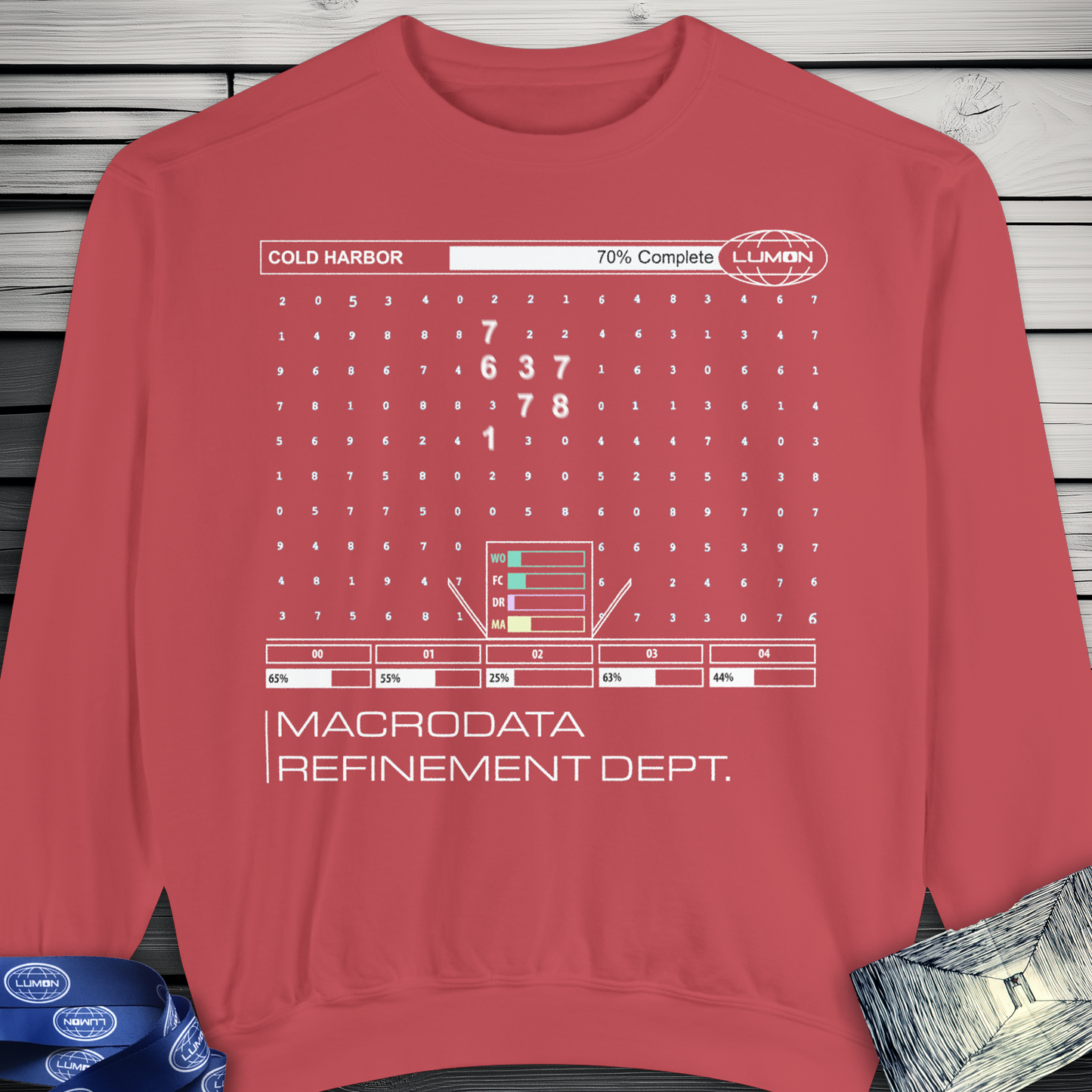 Severance Cold Harbor Apple TV+ MDR Department Data Design Sweatshirt