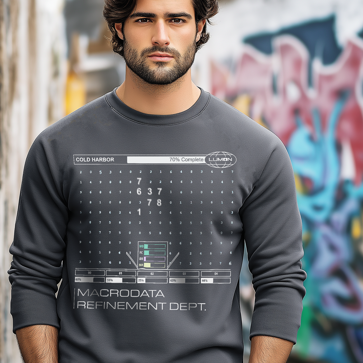 Severance Cold Harbor Apple TV+ MDR Department Data Design Sweatshirt