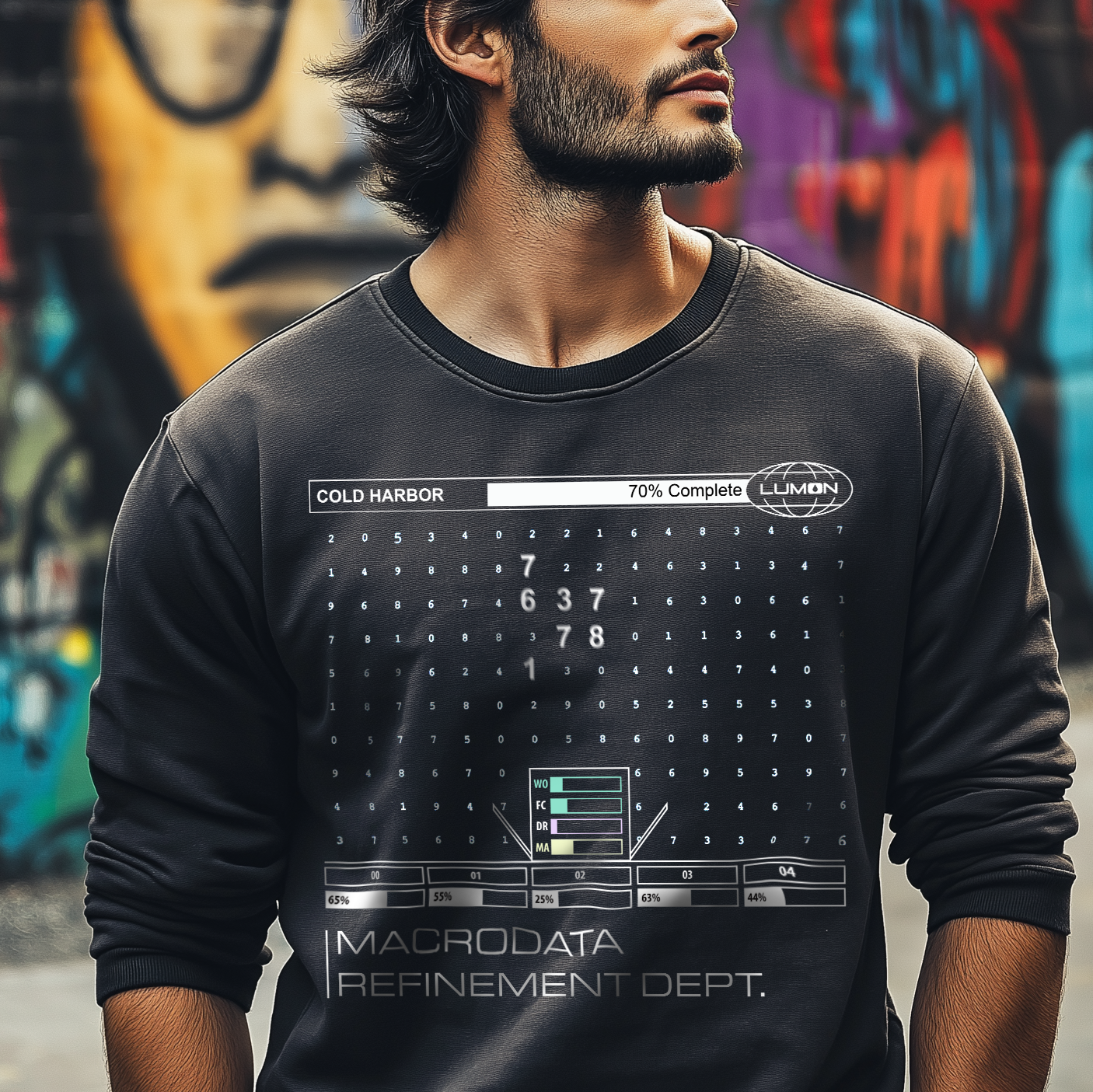 Severance Cold Harbor Apple TV+ MDR Department Data Design Sweatshirt