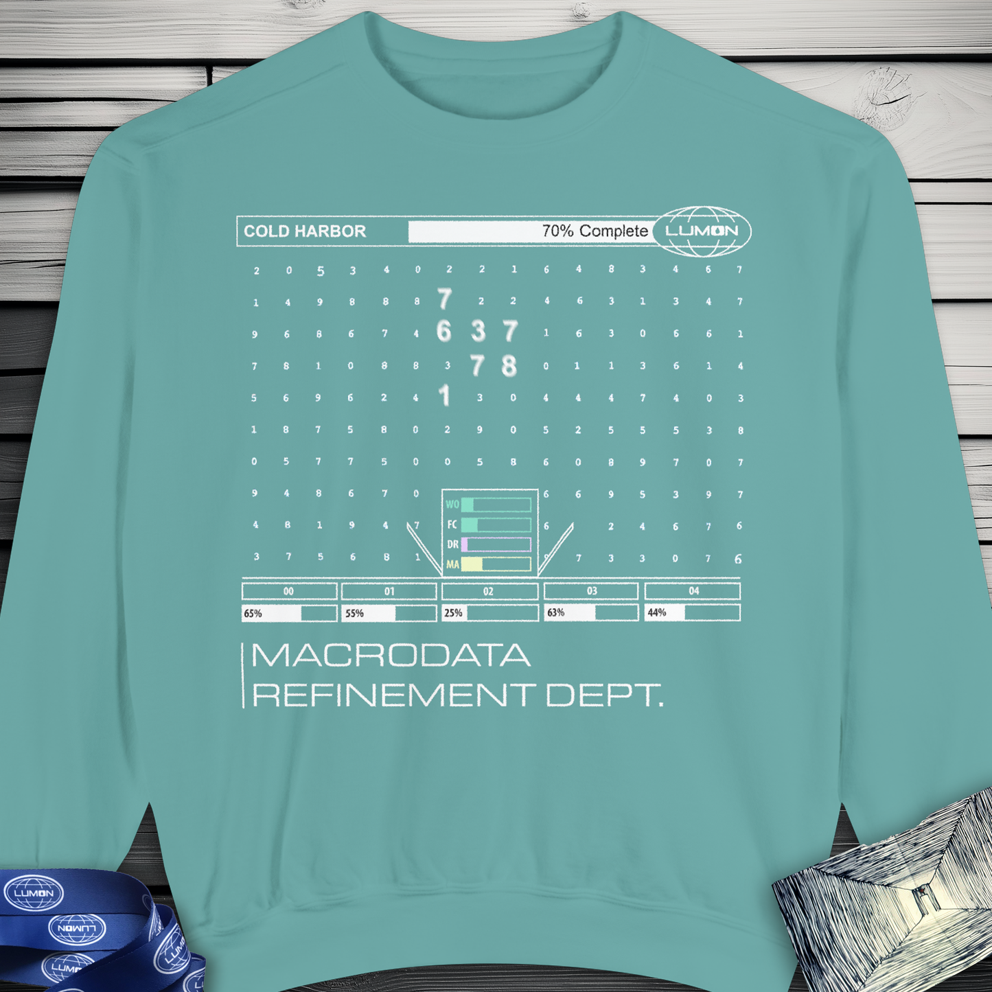 Severance Cold Harbor Apple TV+ MDR Department Data Design Sweatshirt