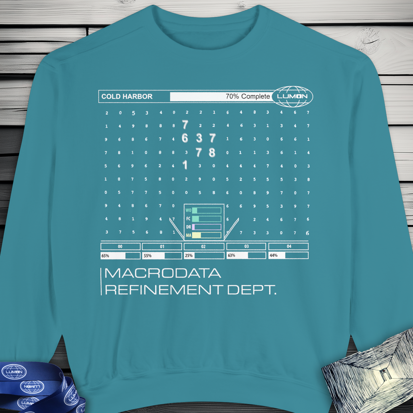 Severance Cold Harbor Apple TV+ MDR Department Data Design Sweatshirt