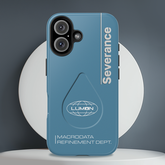 Severance Inspired Phone Case Industrial Minimalist Design Lumon Logo