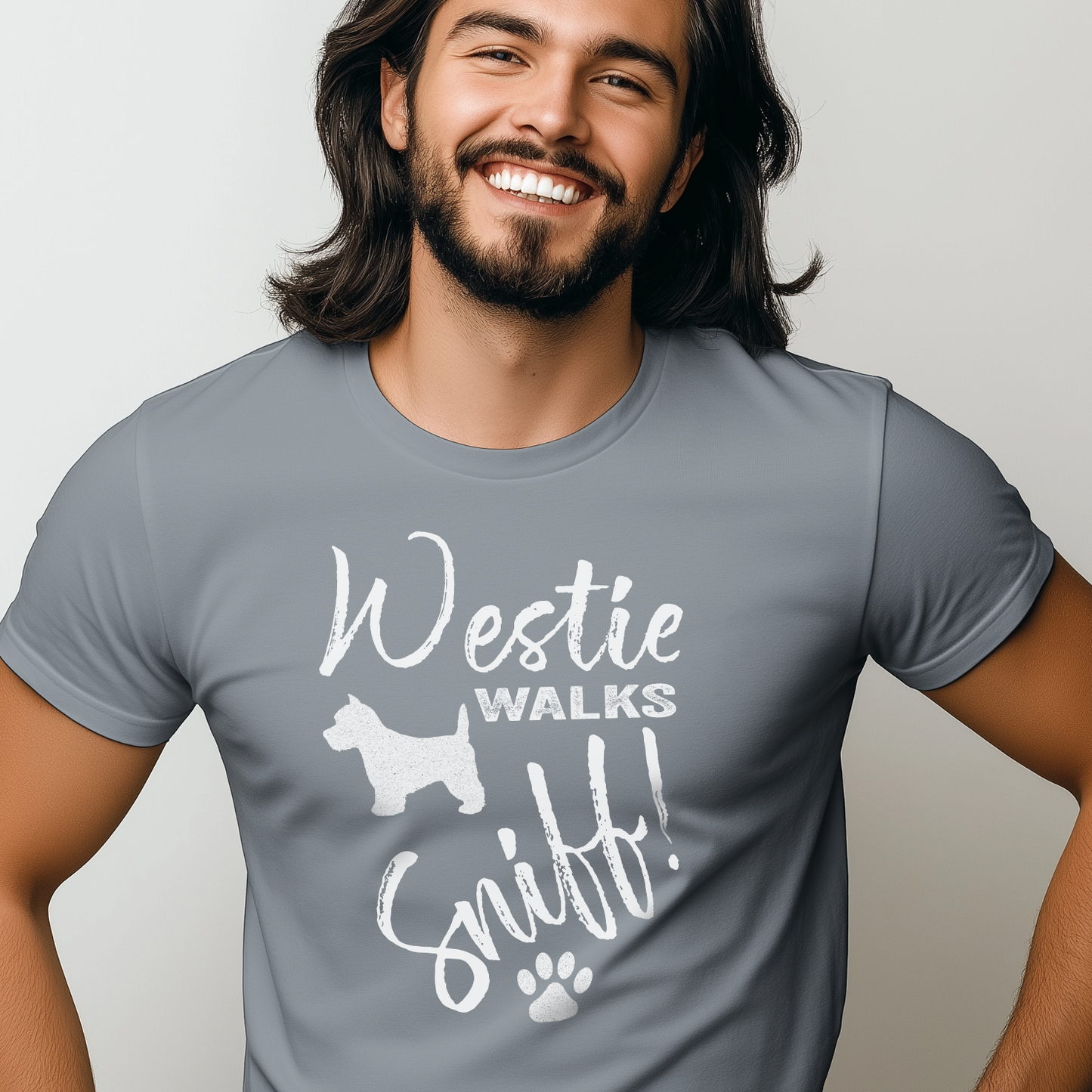 Westie Walks Sniff West Highland Terrier T-Shirt