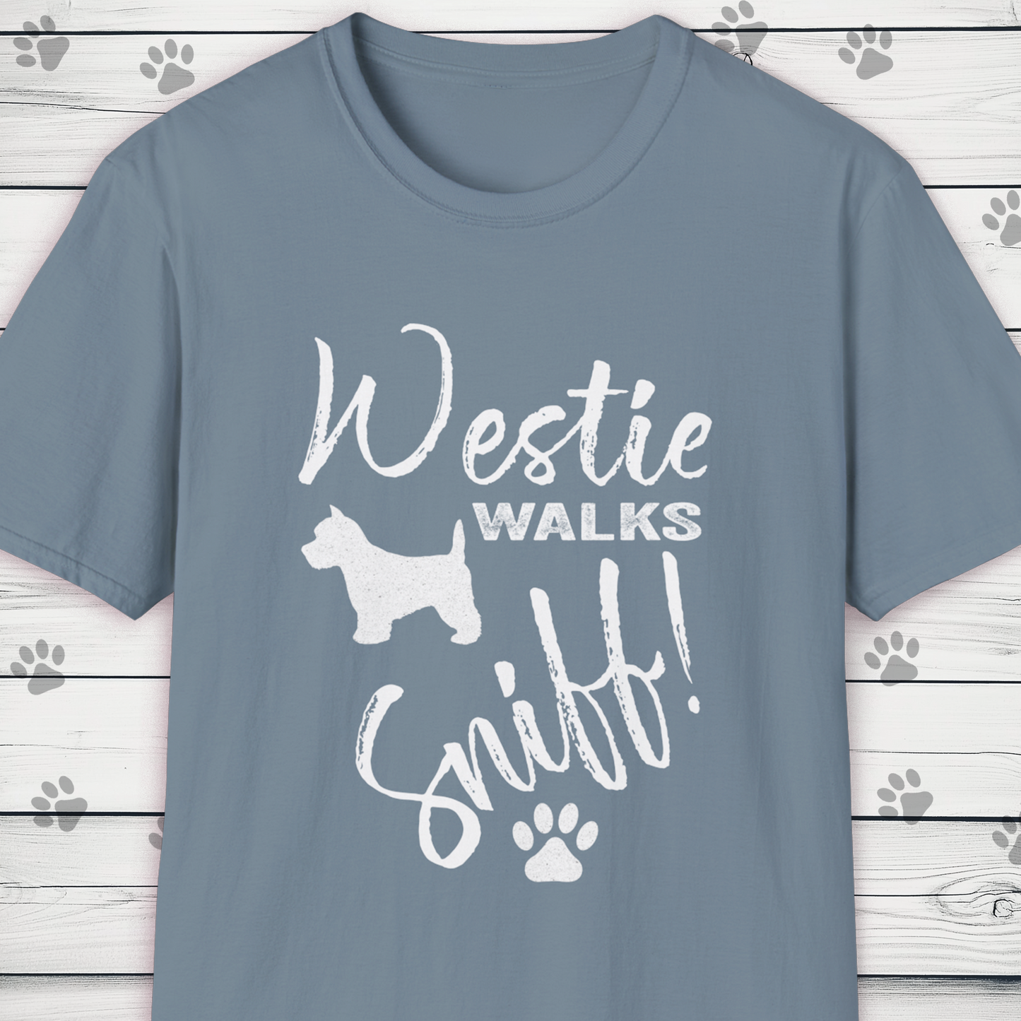 Westie Walks Sniff West Highland Terrier T-Shirt