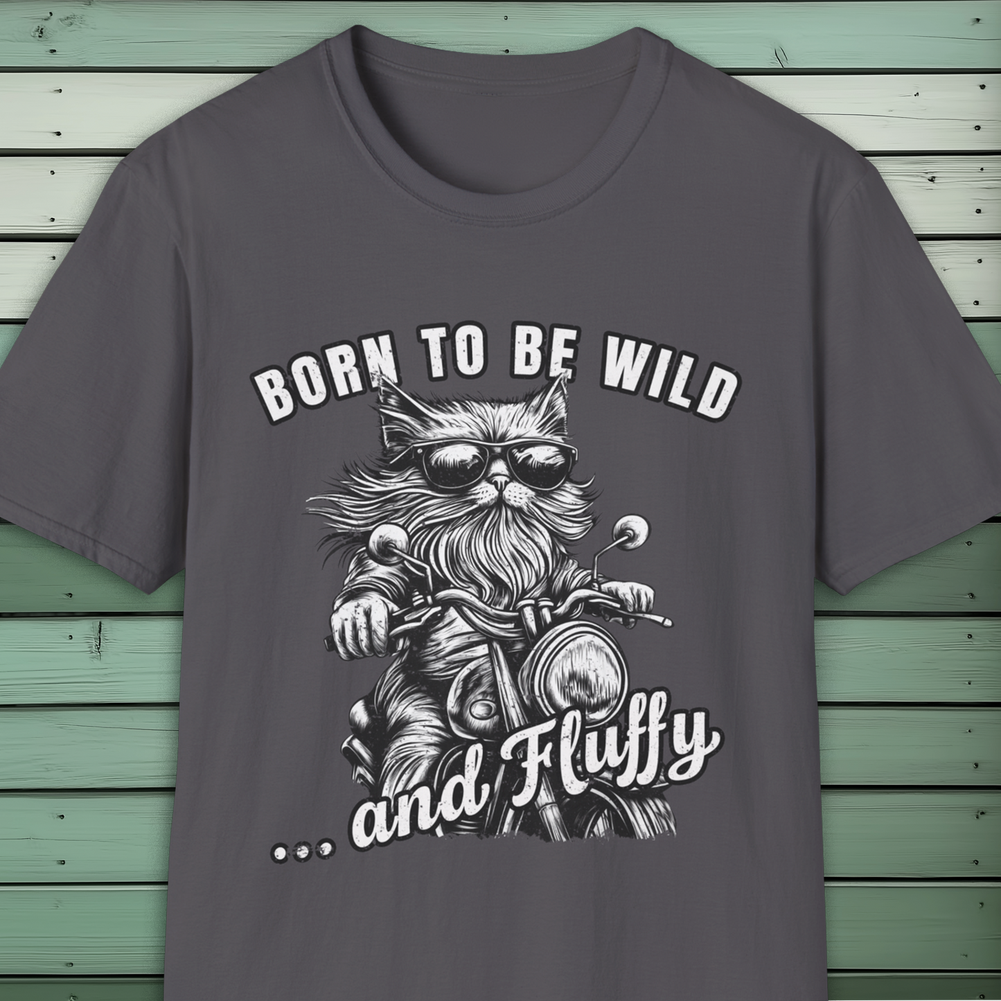 Born to Be Wild and Fluffy Cat Biker