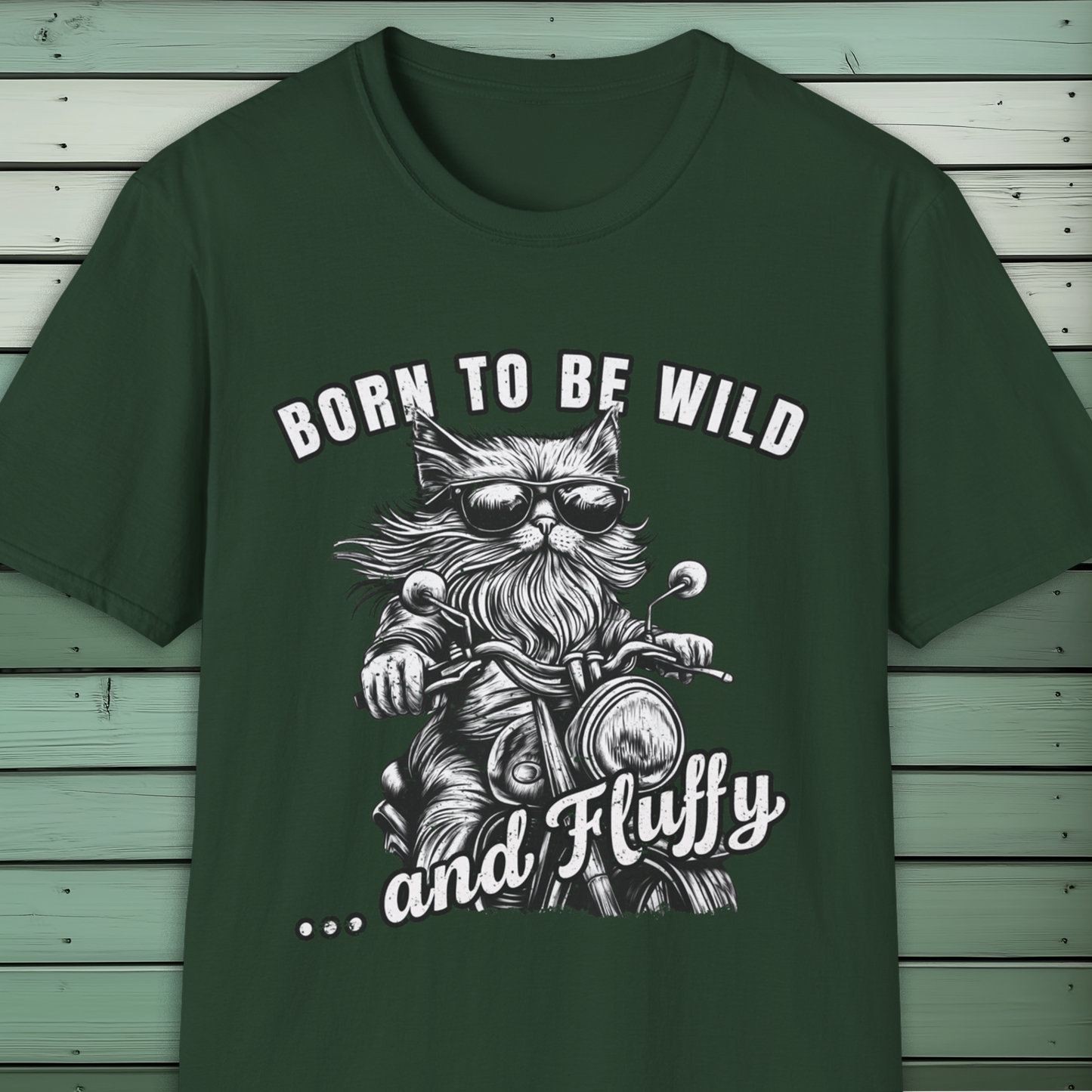 Born to Be Wild and Fluffy Cat Biker