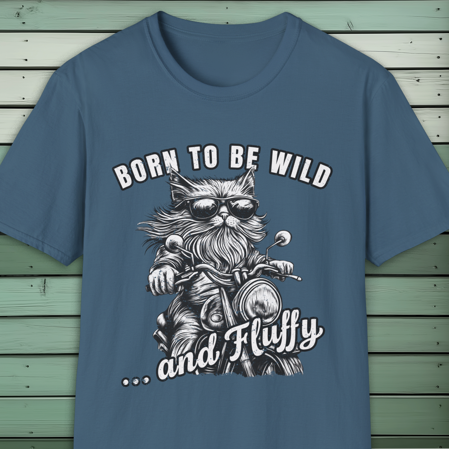 Born to Be Wild and Fluffy Cat Biker
