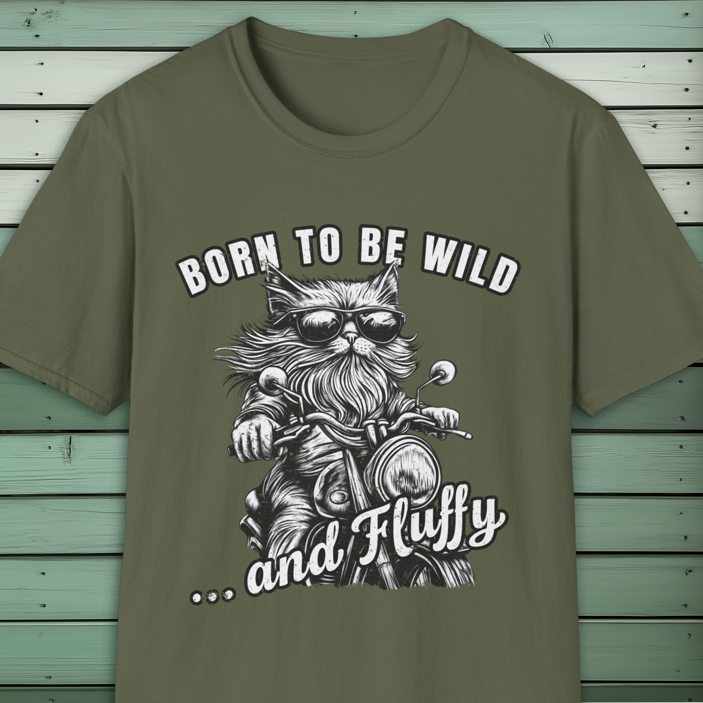 Born to Be Wild and Fluffy Cat Biker