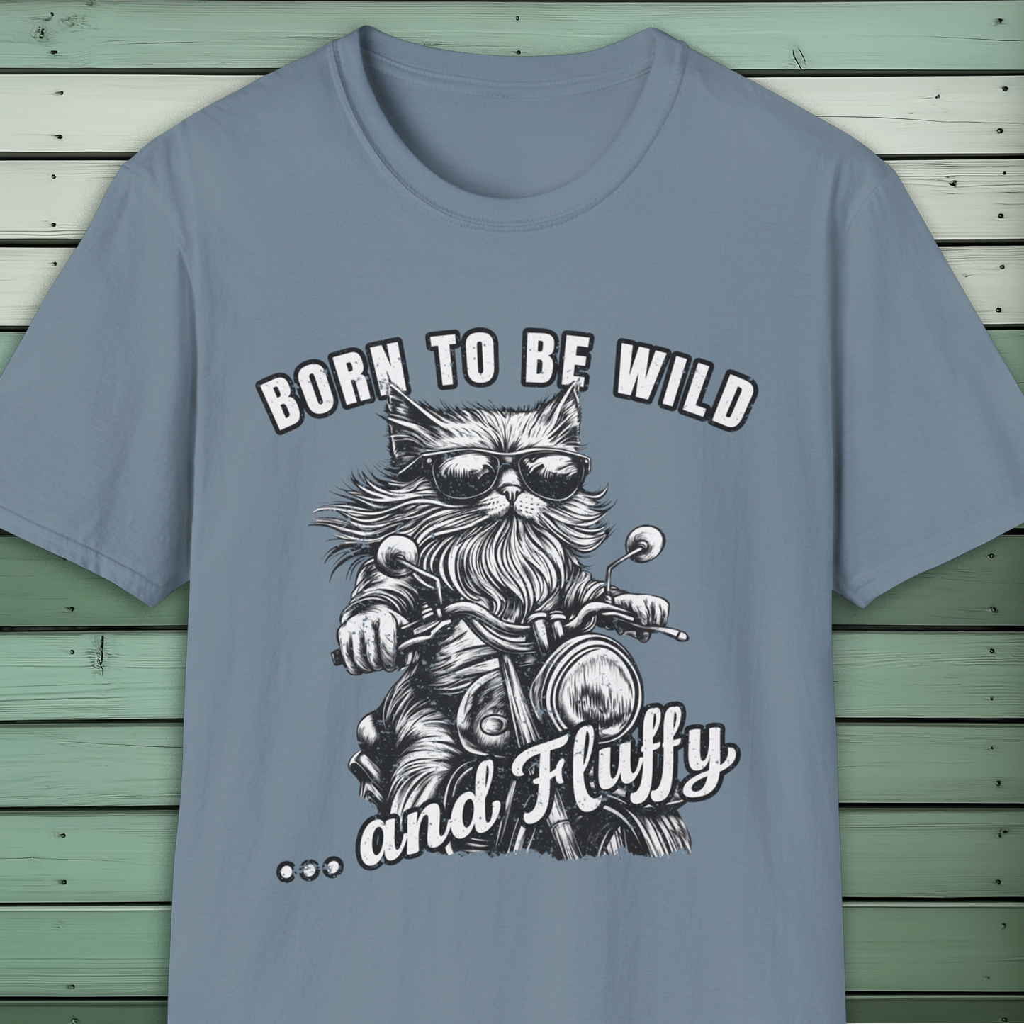 Born to Be Wild and Fluffy Cat Biker