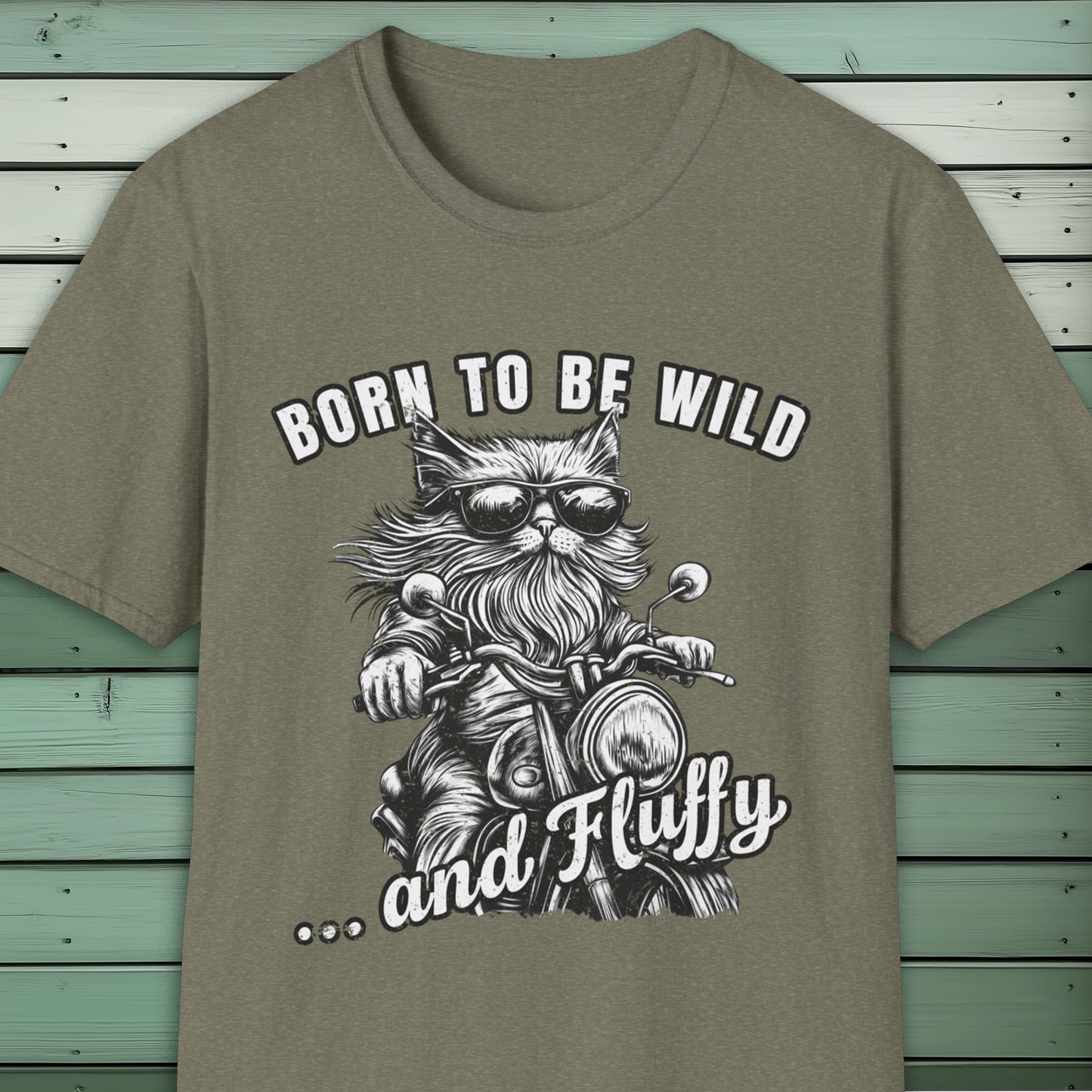 Born to Be Wild and Fluffy Cat Biker