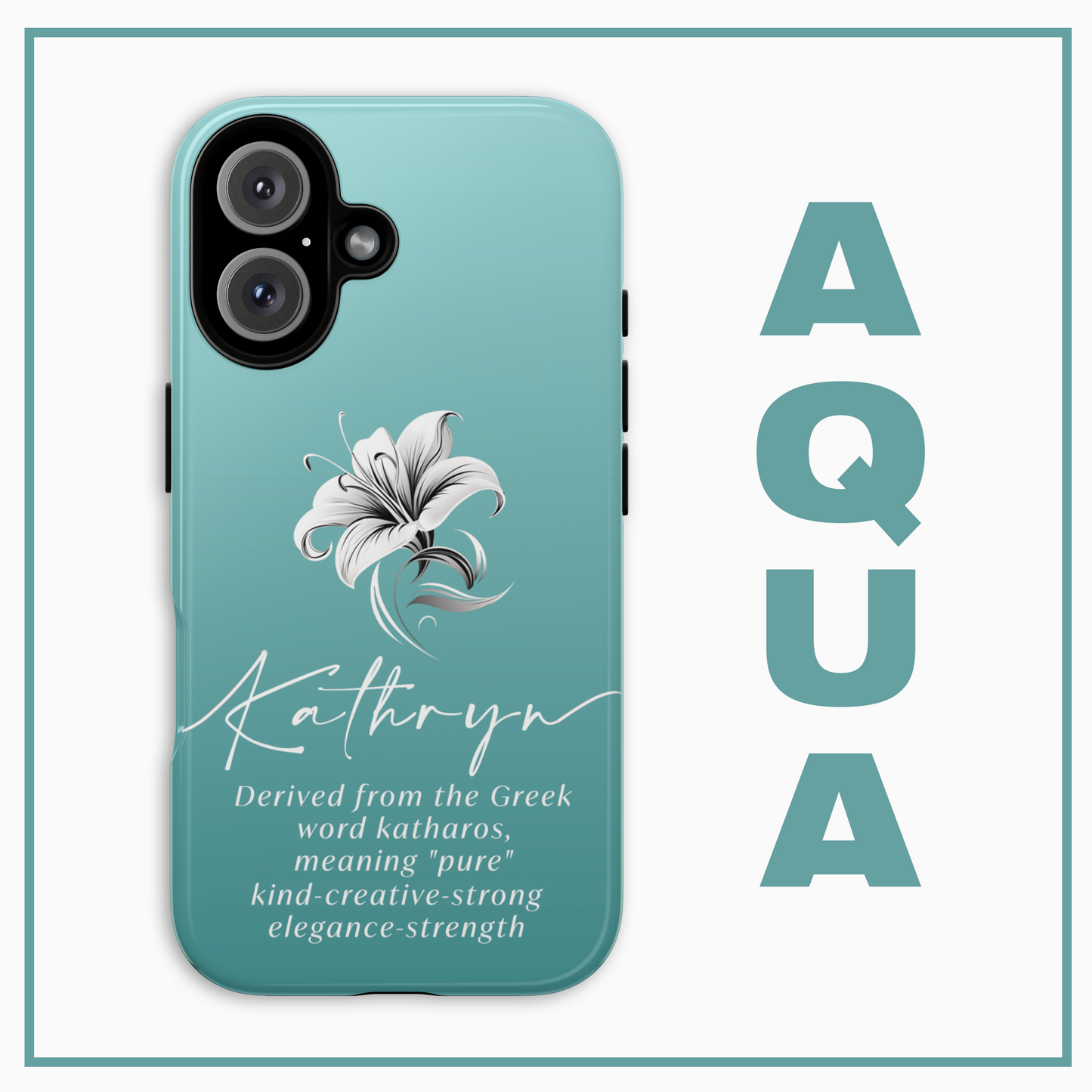Celebrate Your Name Beautifully Personalised Phone Case