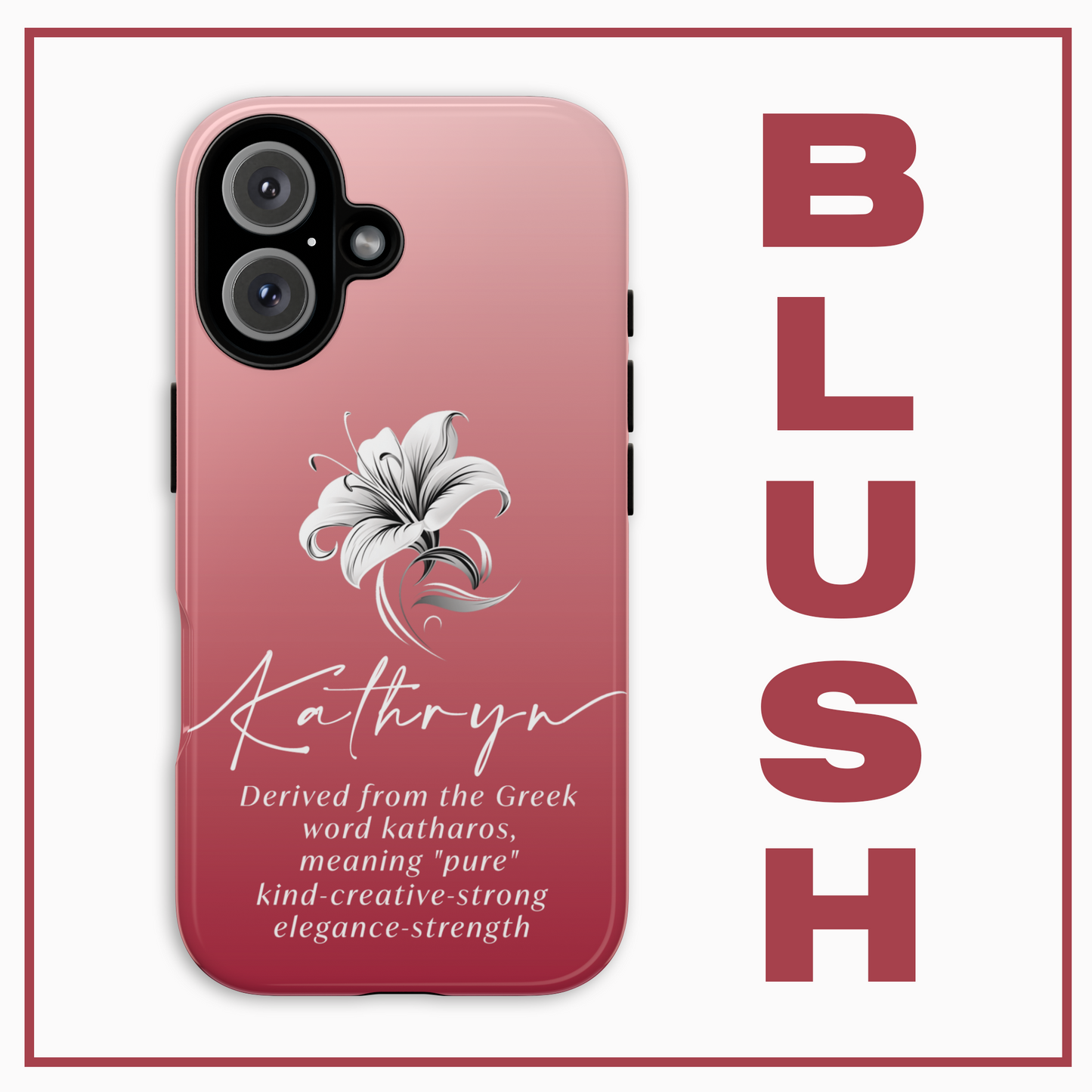 Celebrate Your Name Beautifully Personalised Phone Case