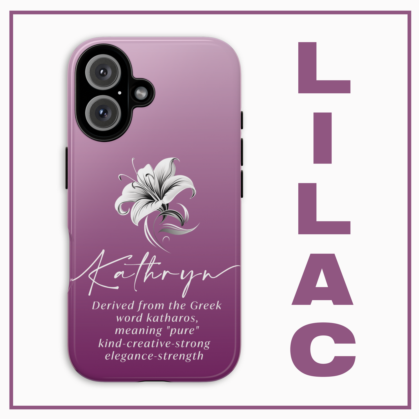 Celebrate Your Name Beautifully Personalised Phone Case