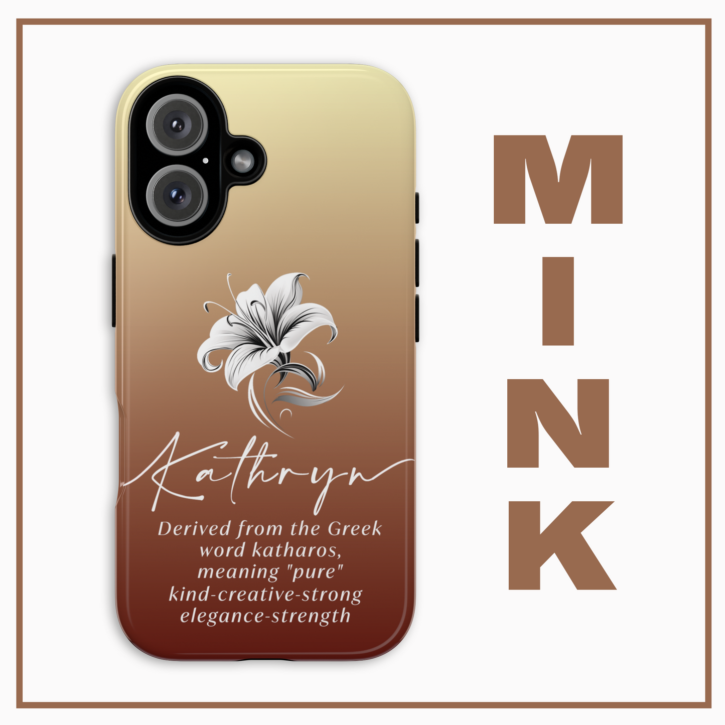 Celebrate Your Name Beautifully Personalised Phone Case