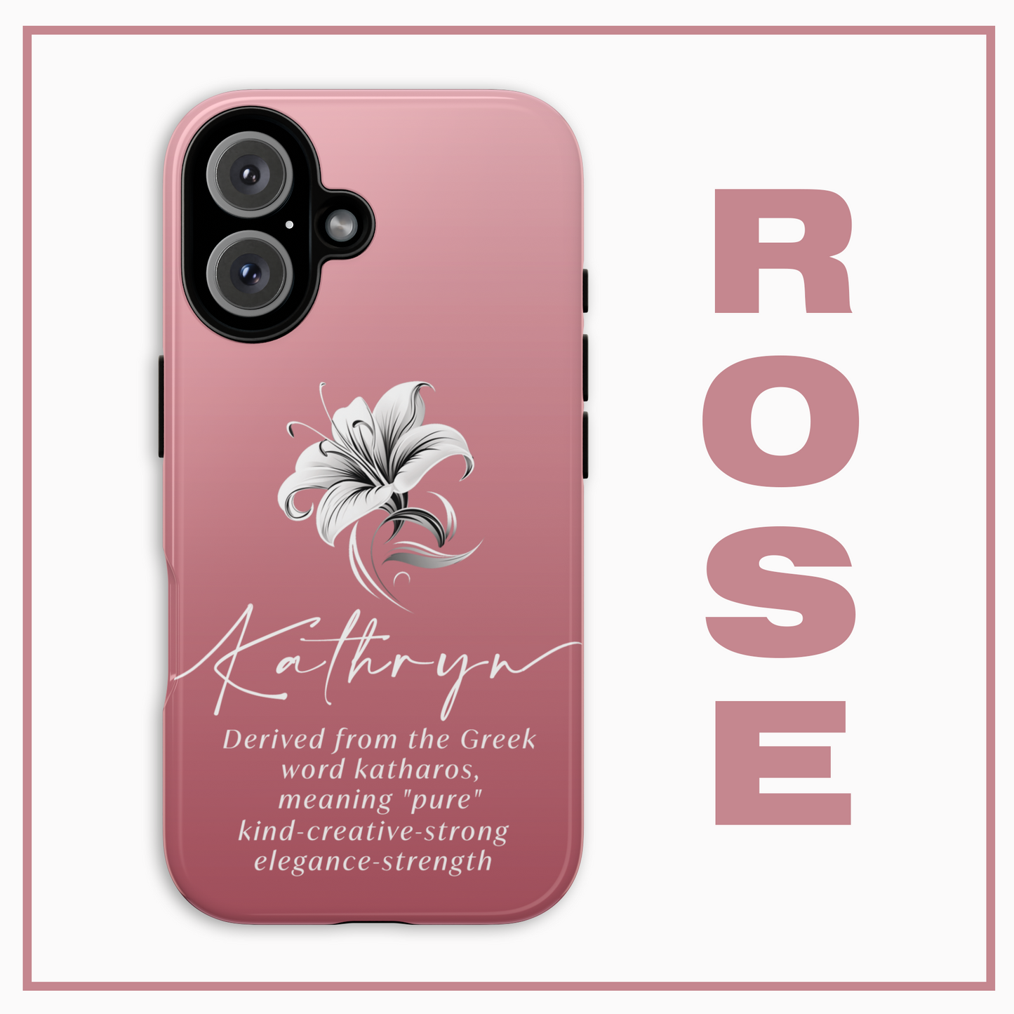 Celebrate Your Name Beautifully Personalised Phone Case