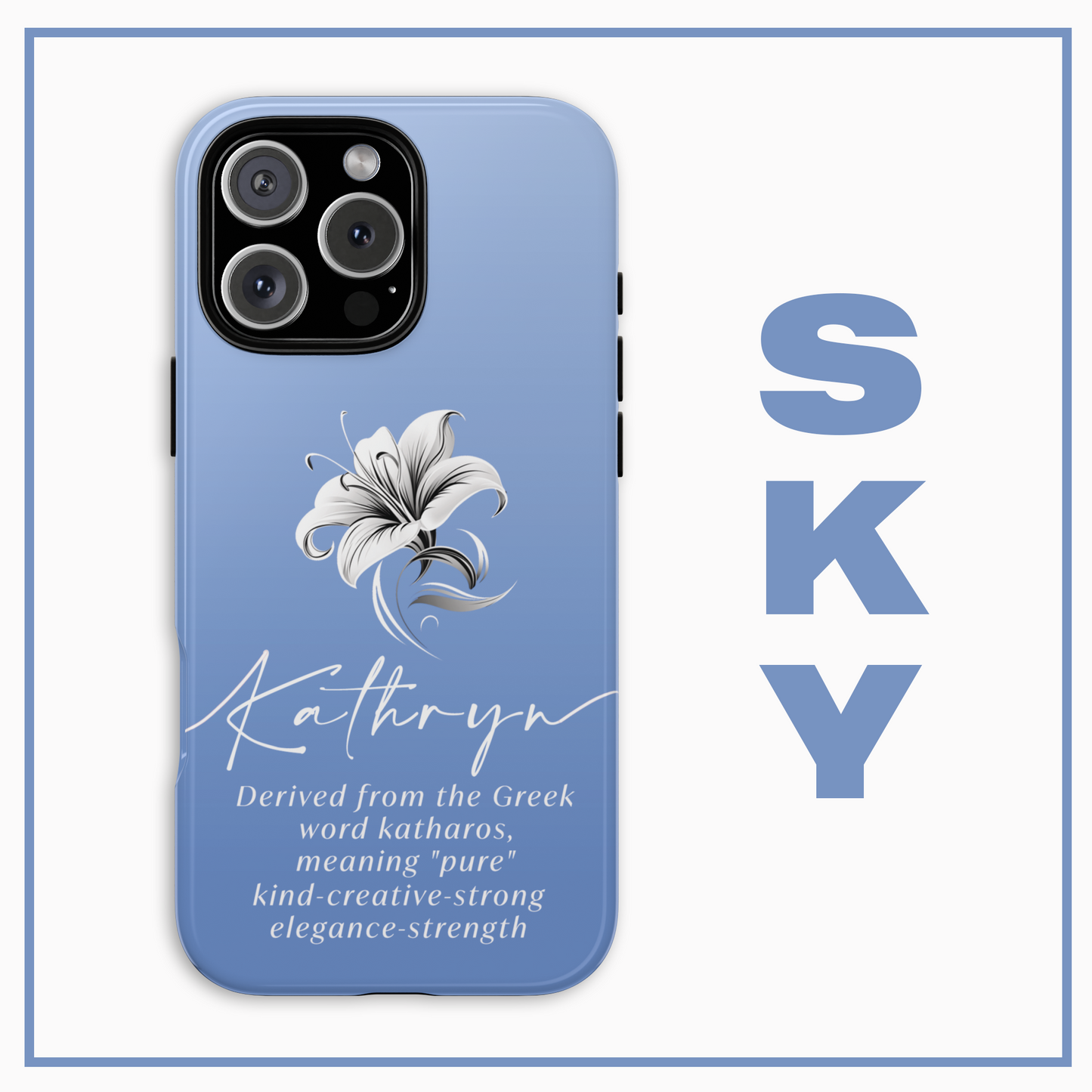 Celebrate Your Name Beautifully Personalised Phone Case