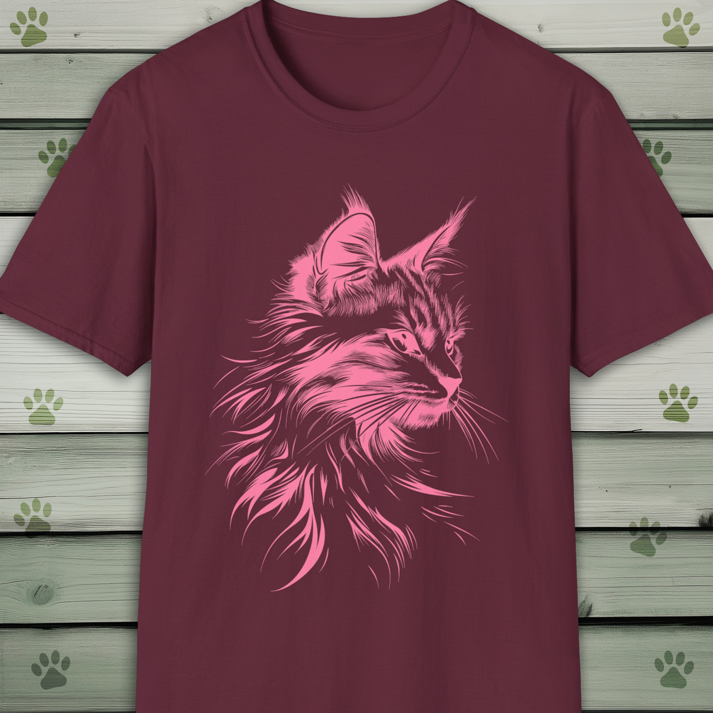 Elegant Feline – Artistic Cat Portrait Tee