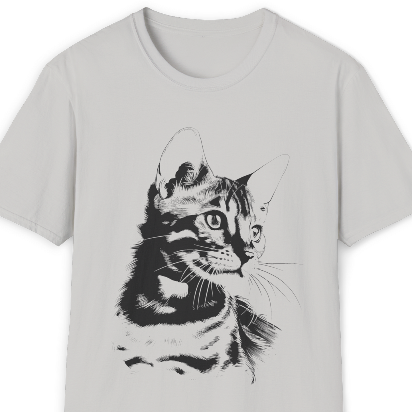Bengal Cat Breed Illustration T-Shirt – Premium Cotton