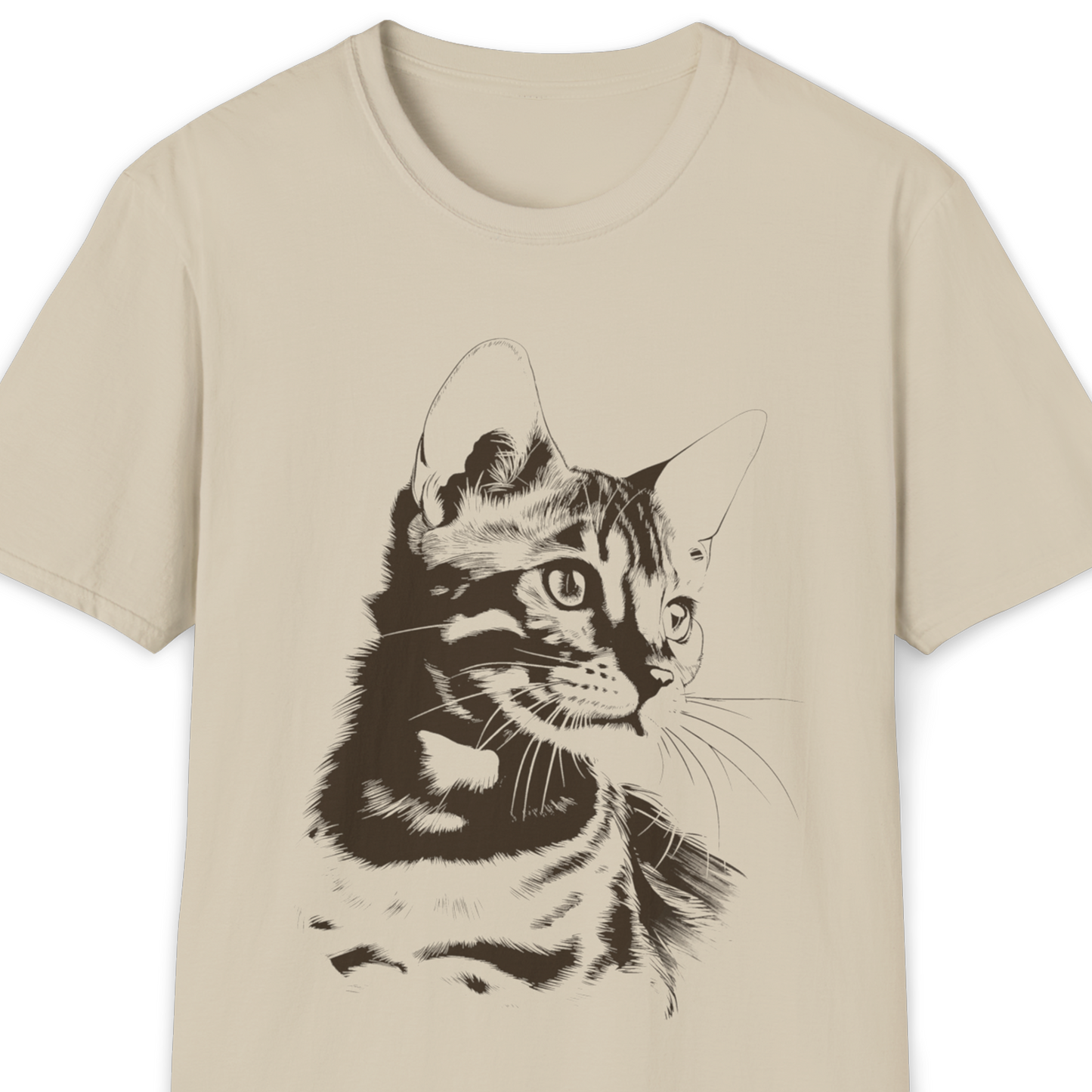 Bengal Cat Breed Illustration T-Shirt – Premium Cotton