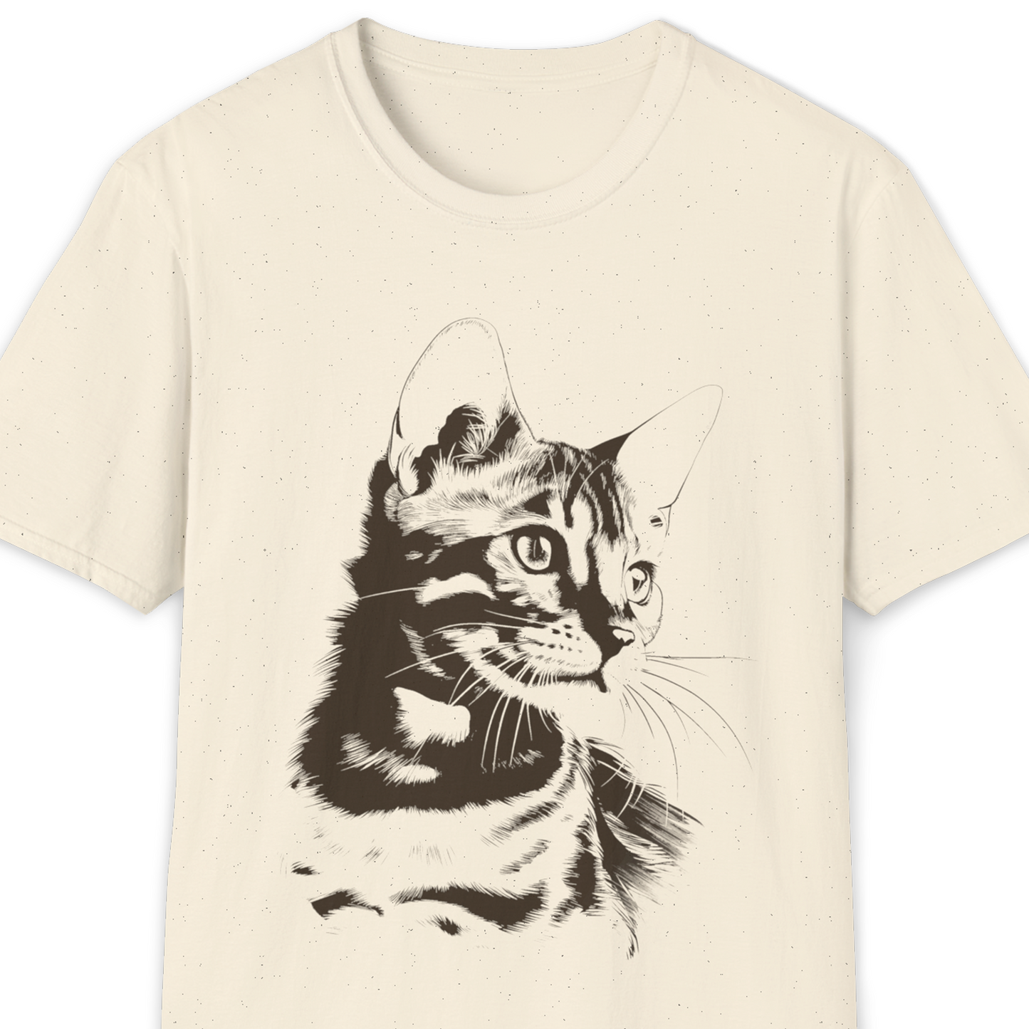 Bengal Cat Breed Illustration T-Shirt – Premium Cotton