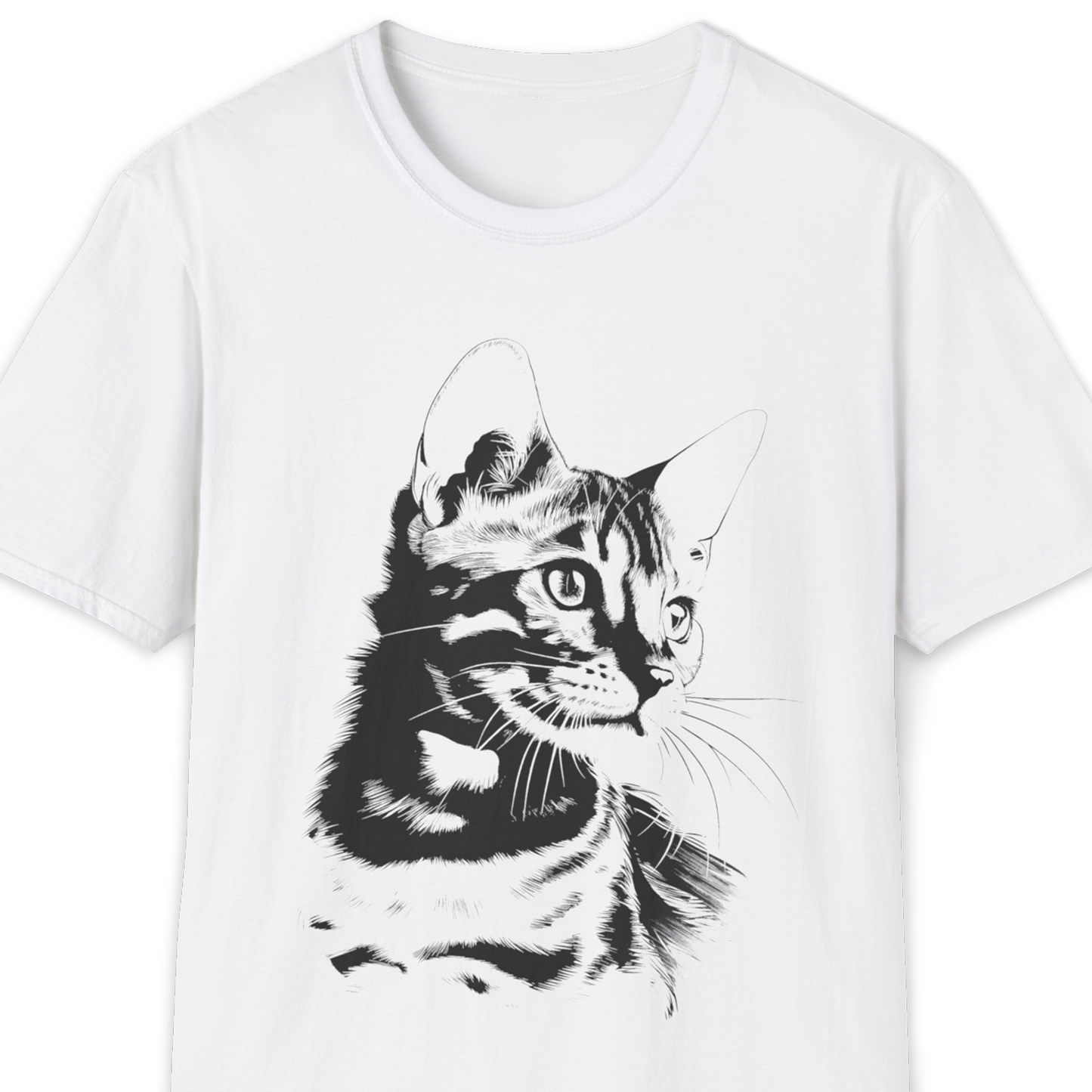 Bengal Cat Breed Illustration T-Shirt – Premium Cotton