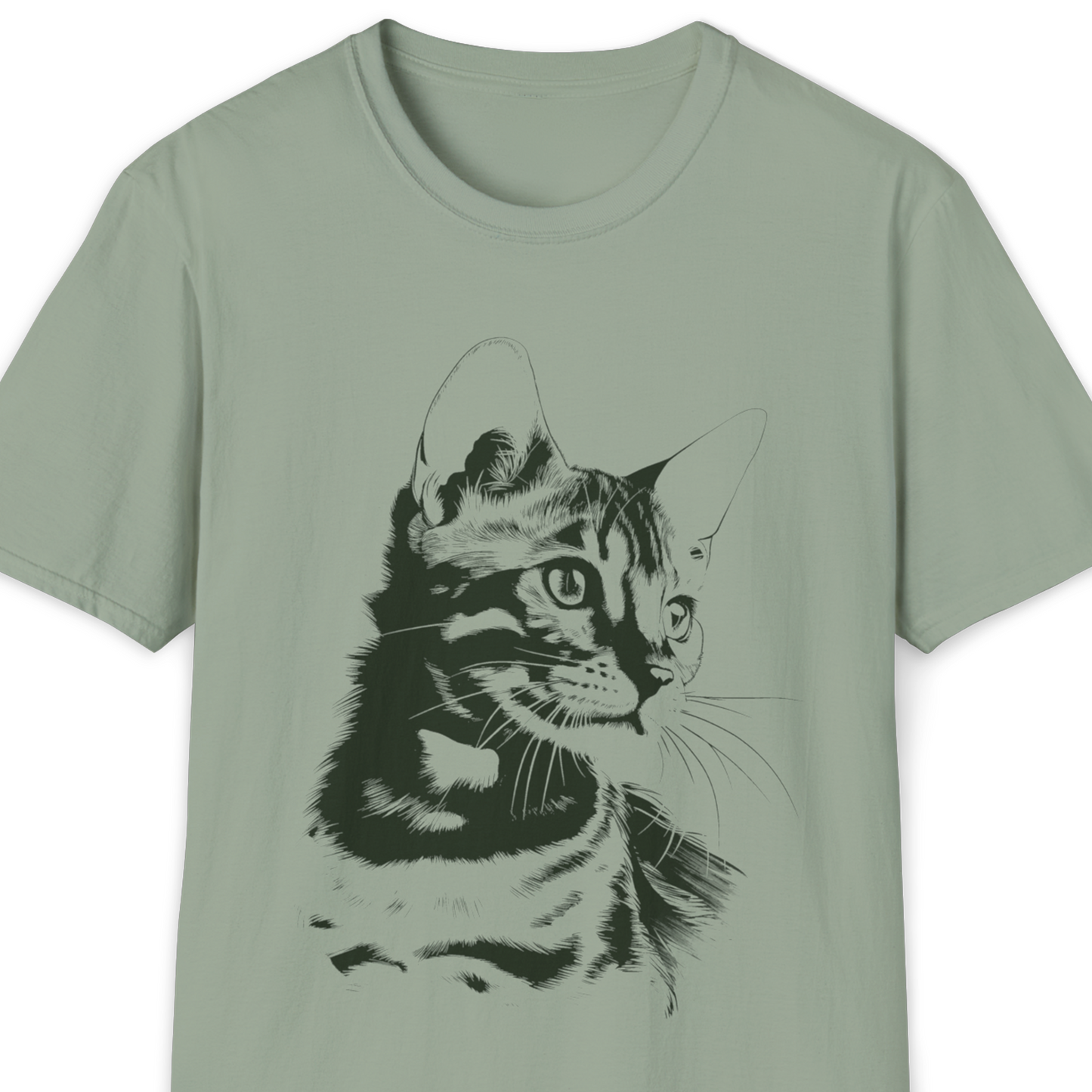 Bengal Cat Breed Illustration T-Shirt – Premium Cotton