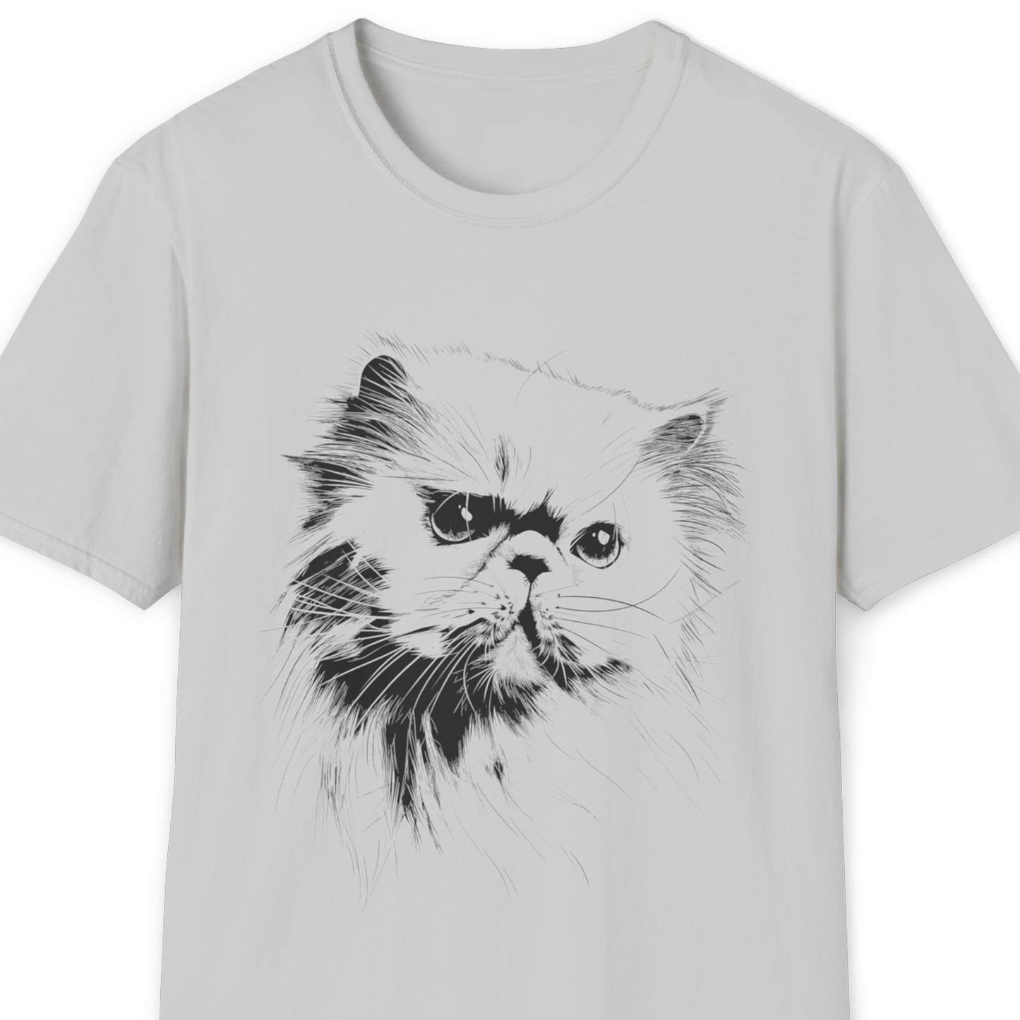 Persian Cat Breed Illustration T-Shirt – Premium Cotton