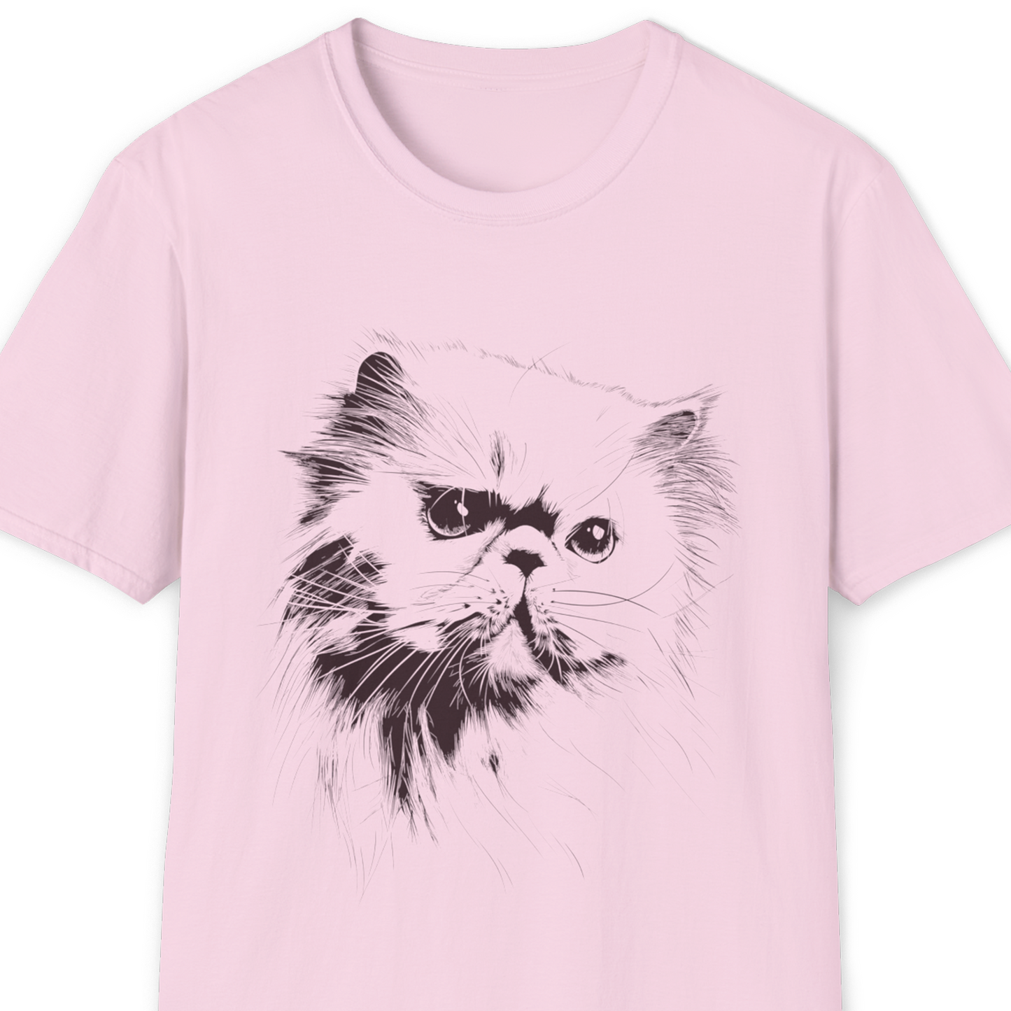 Persian Cat Breed Illustration T-Shirt – Premium Cotton