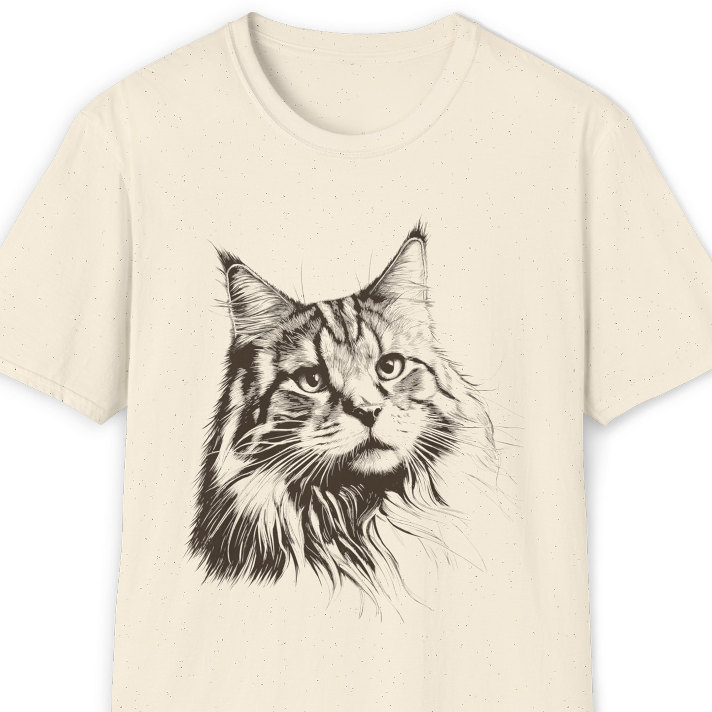 Siberian Cat Breed Illustration T-Shirt – Premium Cotton