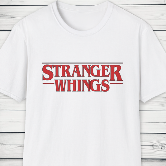 Stranger Whings T-Shirt Funny Parody Retro Horror Style Tee