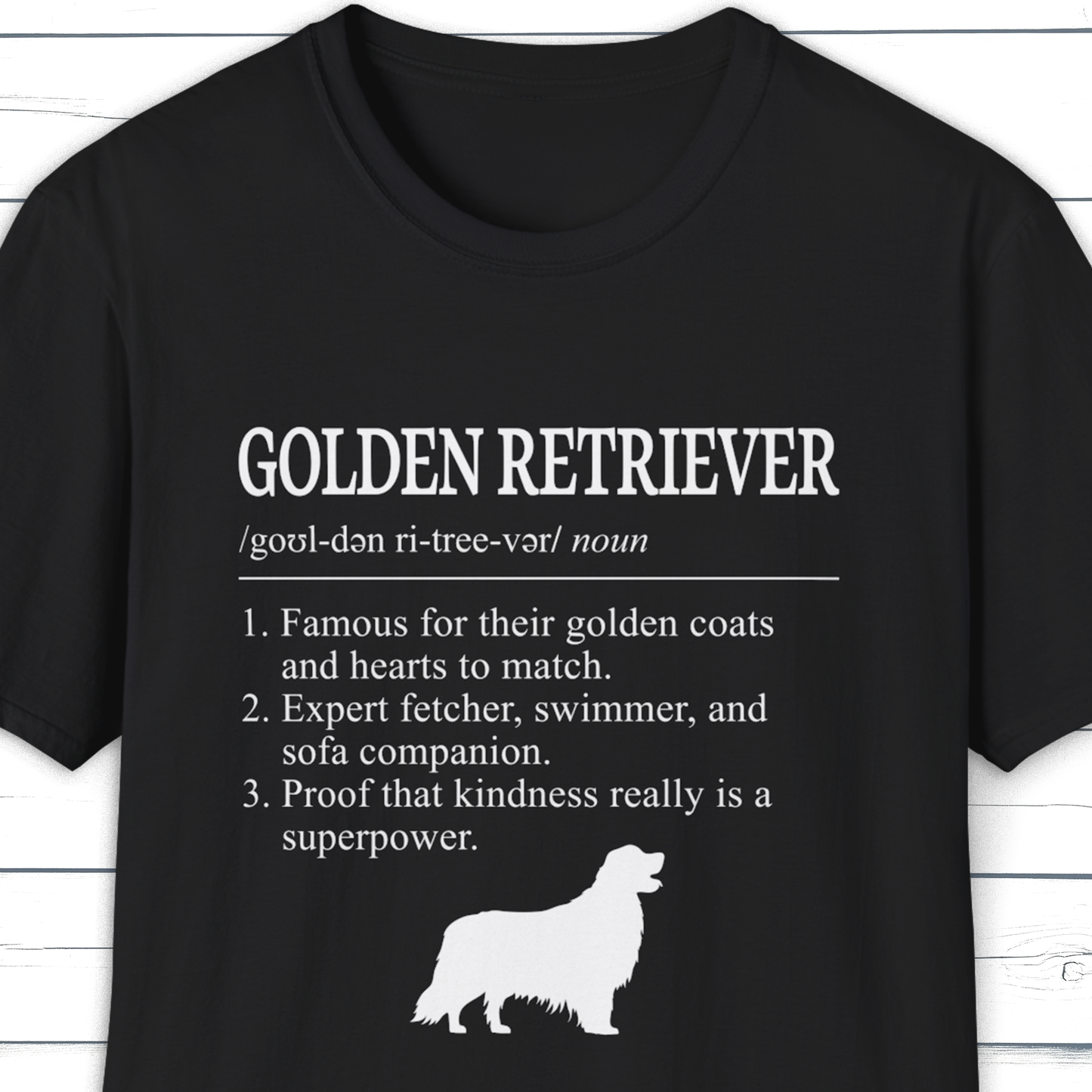 Golden Retriever Definition T-Shirt Dictionary Dogs Collection
