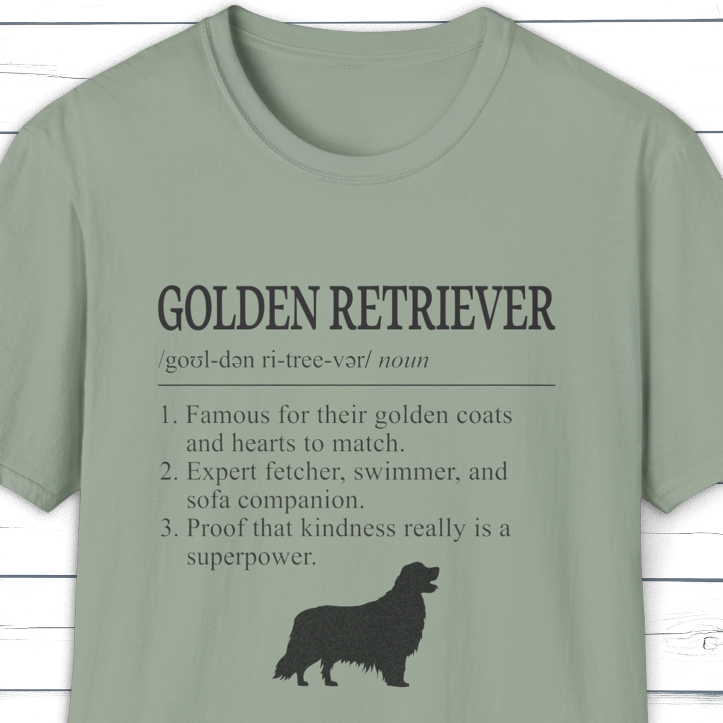 Golden Retriever Definition T-Shirt Dictionary Dogs Collection