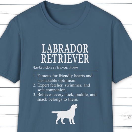 Labrador Retriever Definition T-Shirt Dictionary Dogs Collection