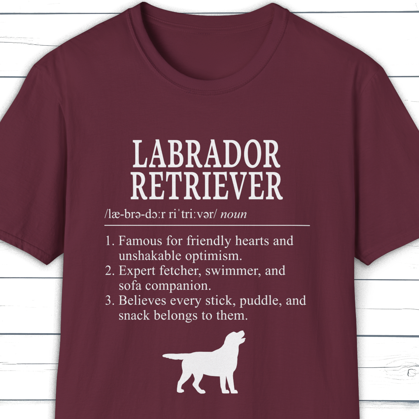 Labrador Retriever Definition T-Shirt Dictionary Dogs Collection