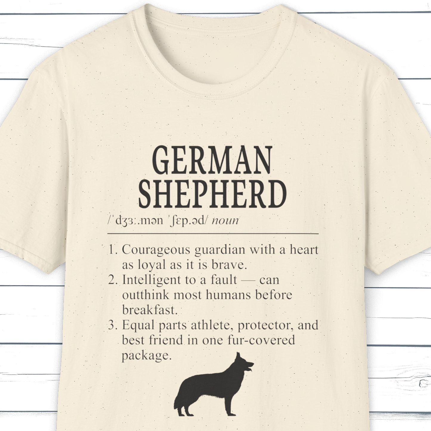 German Shepherd Definition T-Shirt – Dictionary Dogs Collection