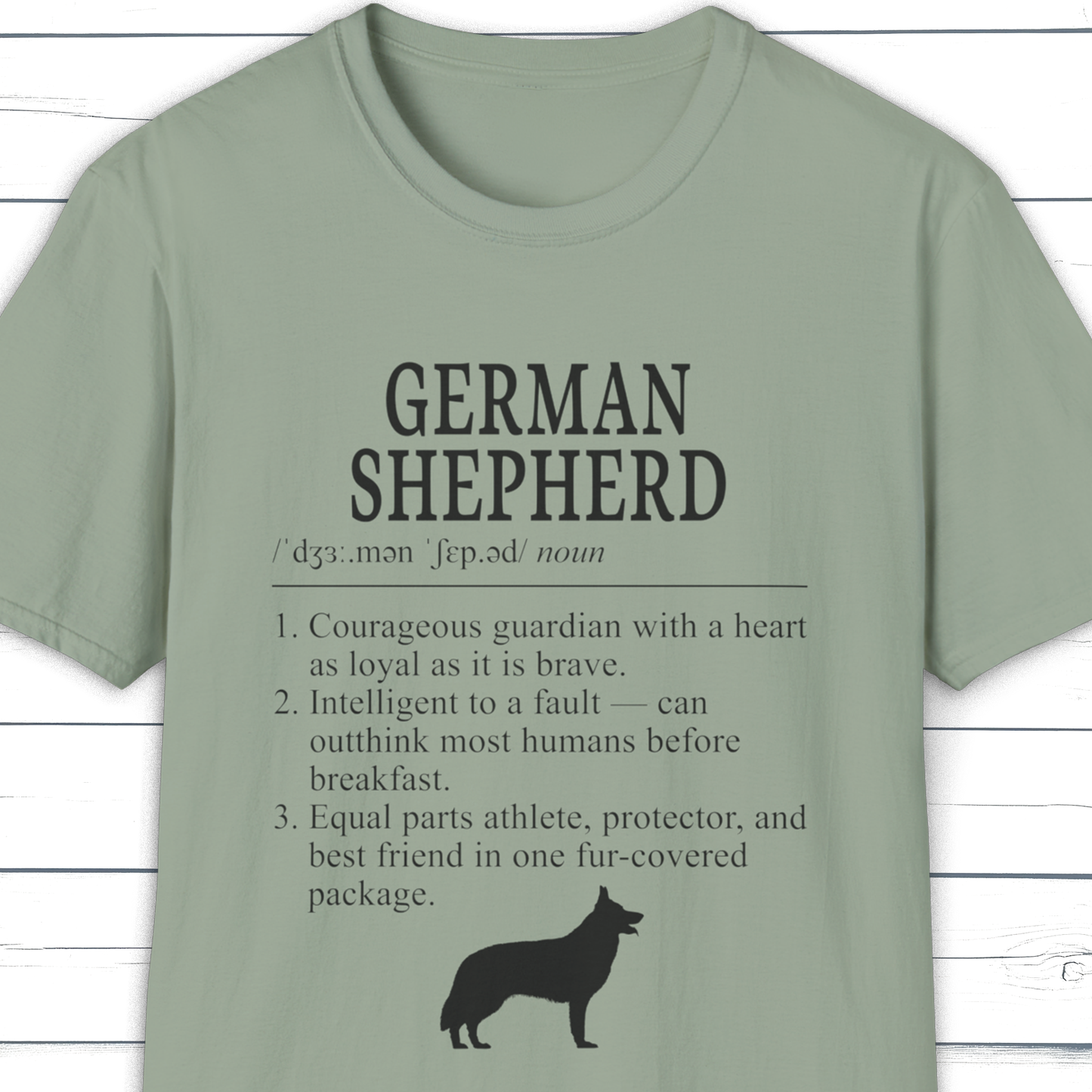 German Shepherd Definition T-Shirt – Dictionary Dogs Collection